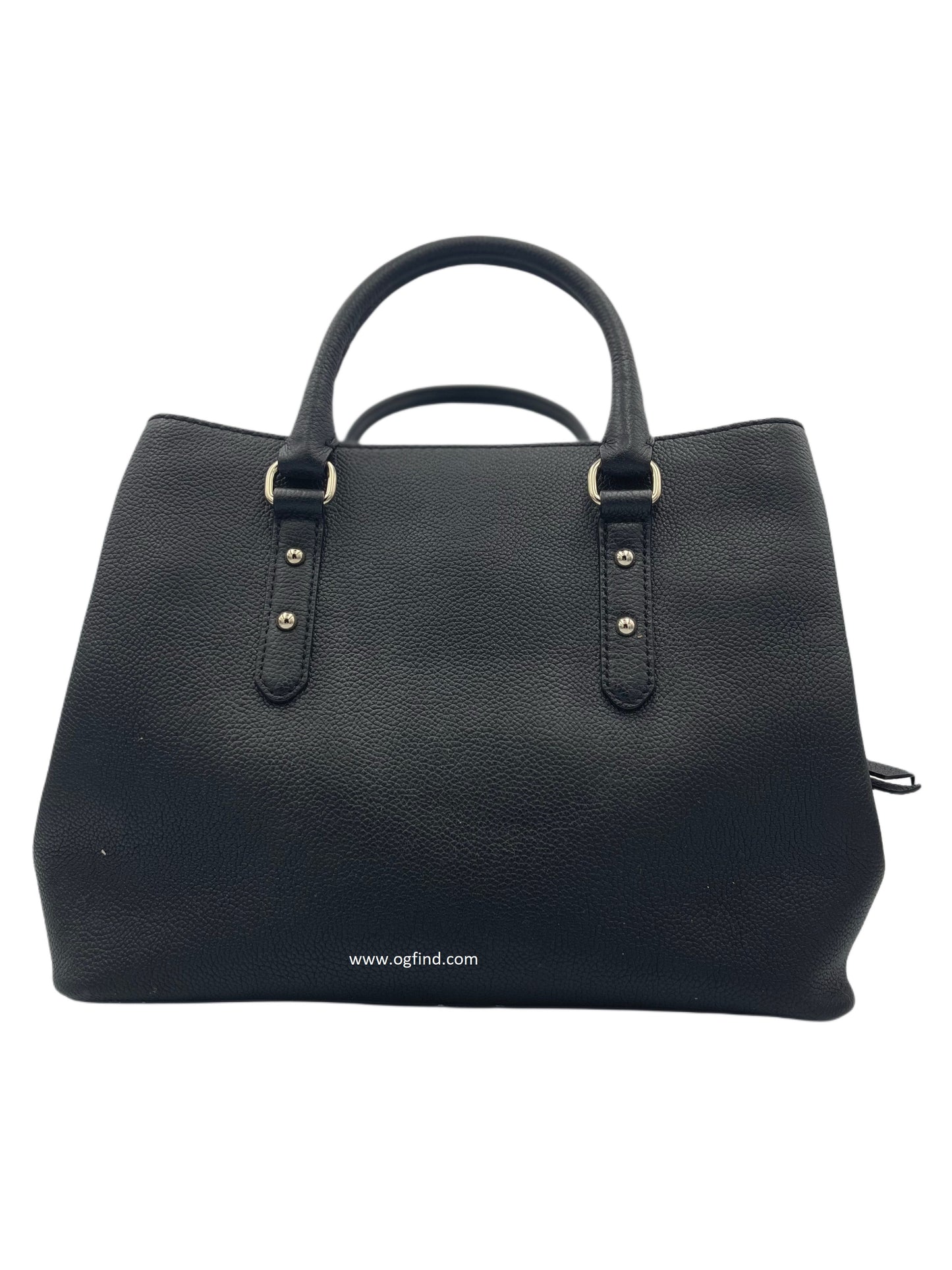 Kate Spade New York Black Pebbled Leather Satchel 