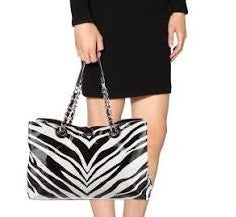Kate Spade Pastiche Helena Zebra Patent Leather Large Tote