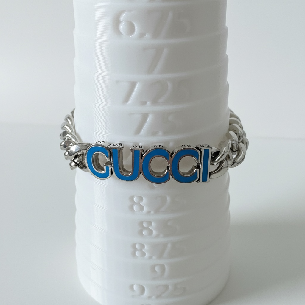 Gucci Enamel Bracelet with Gucci Logo