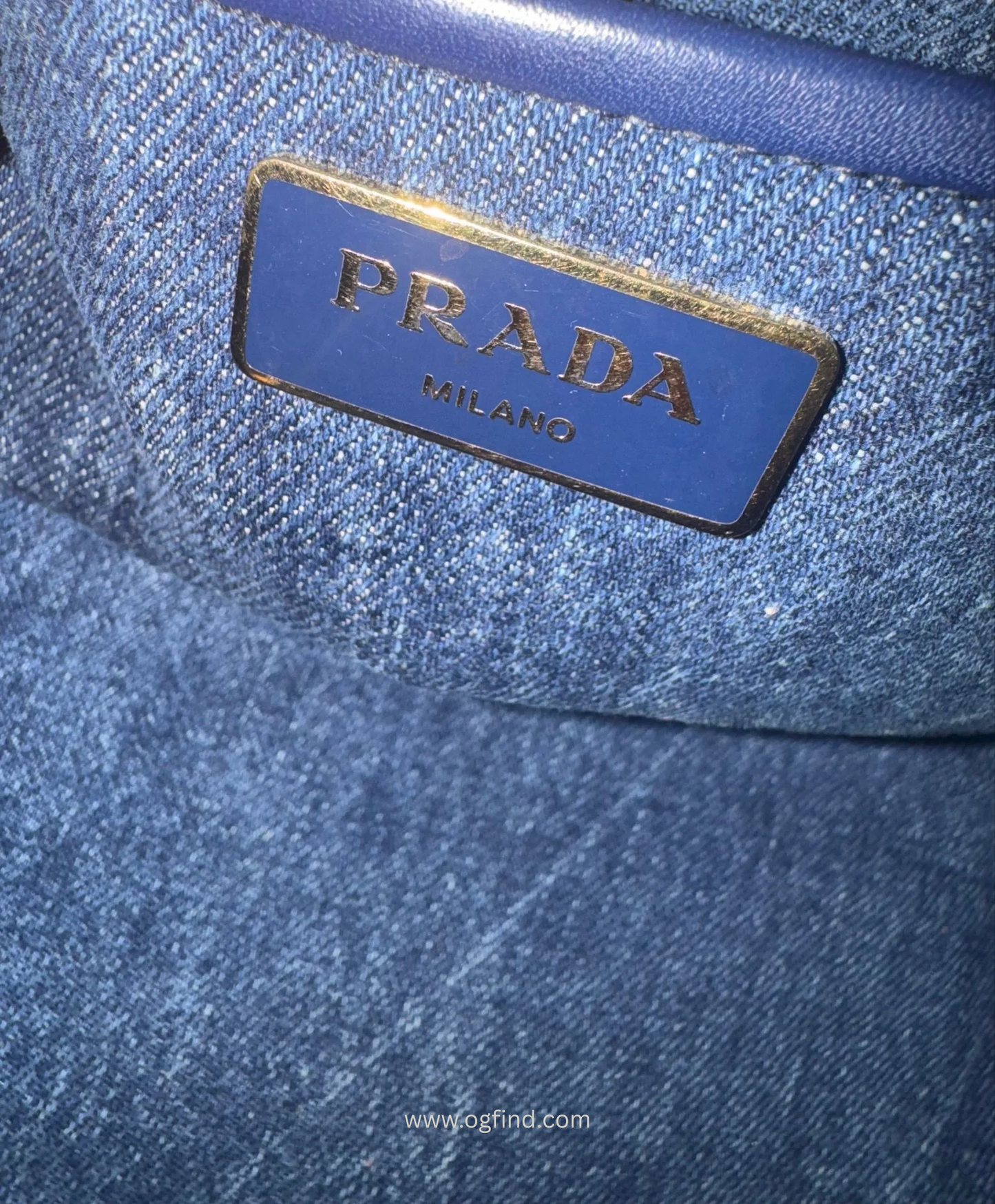 β¨ Prada Canapa Medium Tote β Rare Denim Edition with Leather Trim β¨