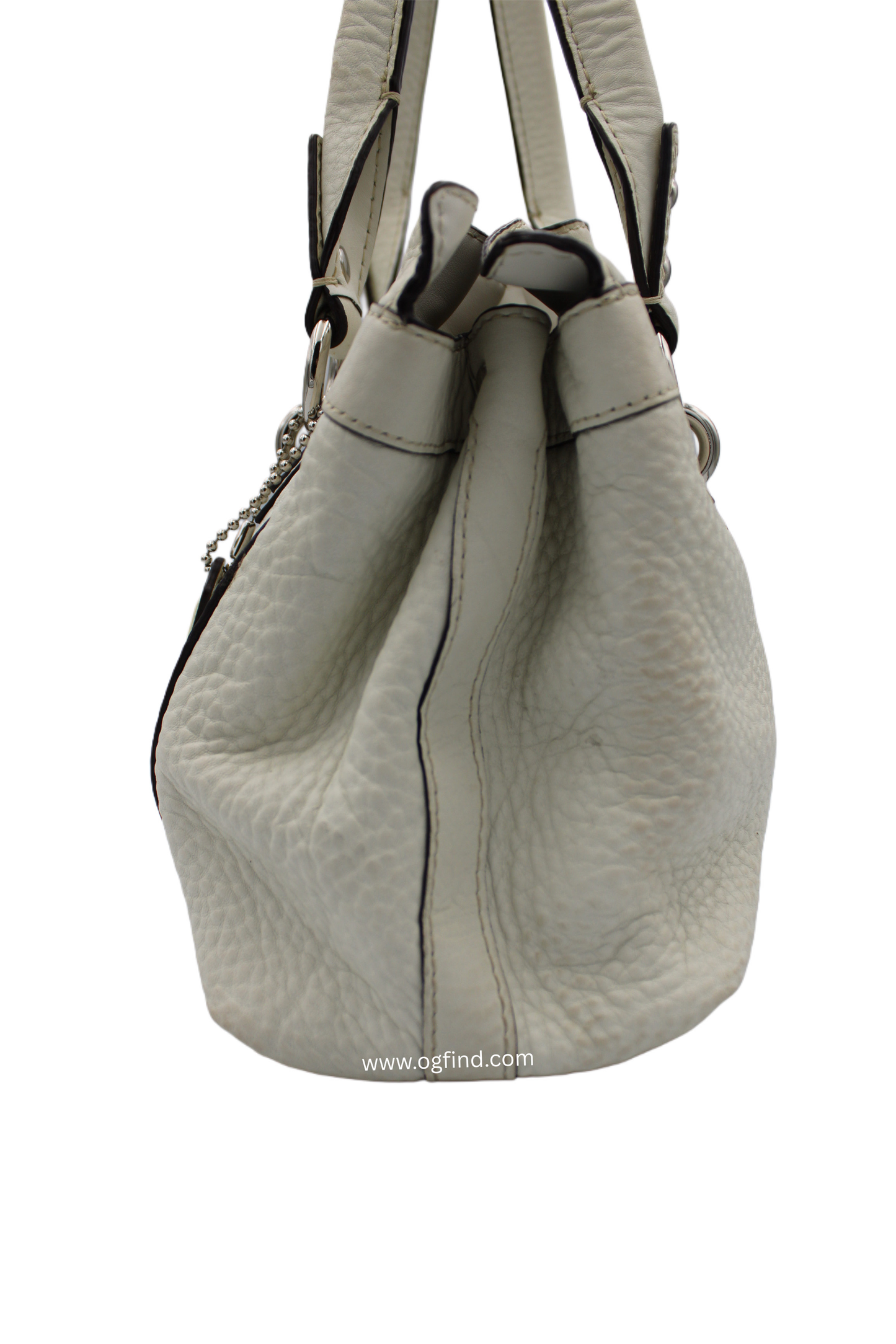 Coach Penelope Ivory Pebbled Leather Shoulder Bag F14686