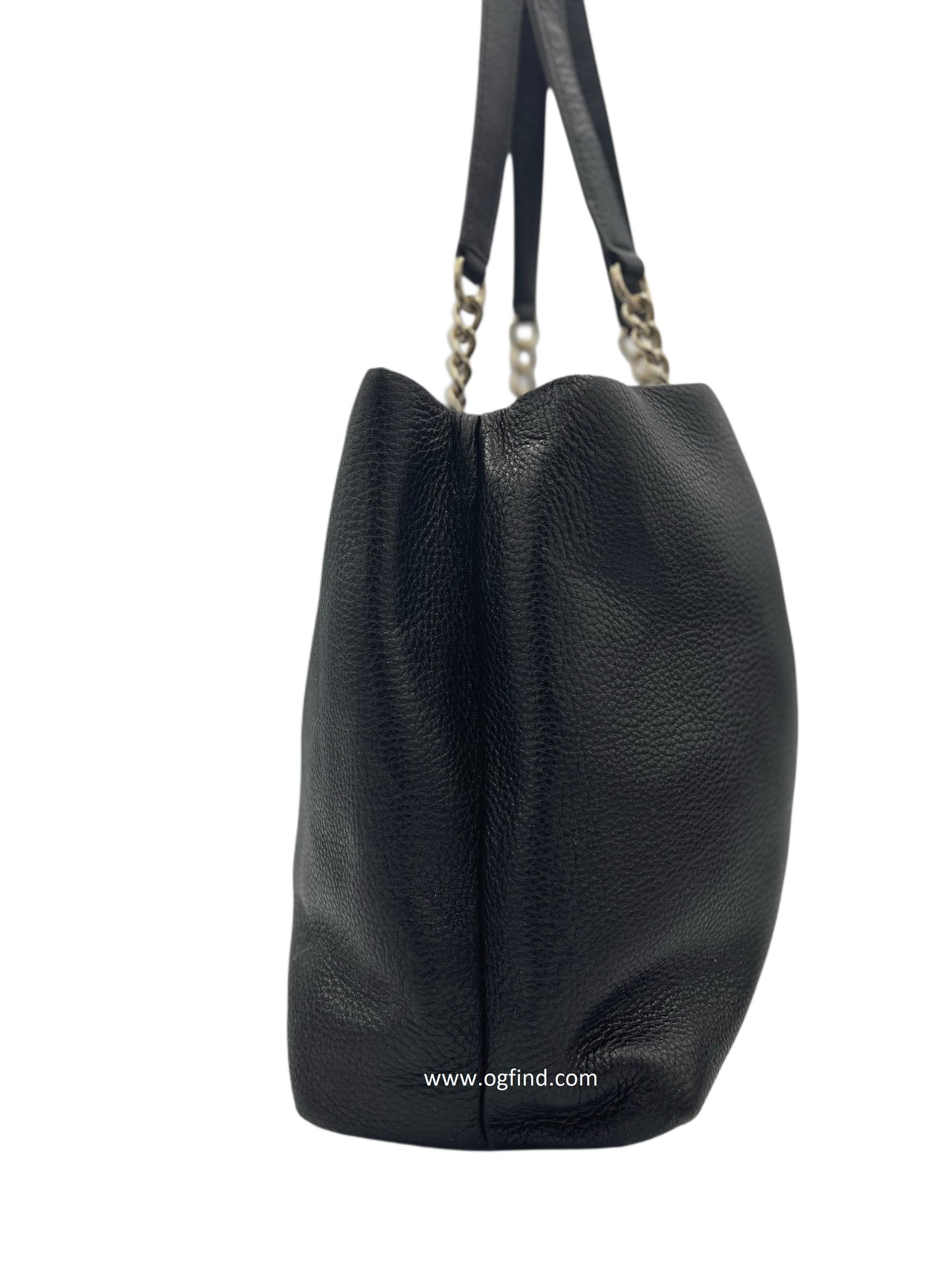 Kate Spade New York Black Leather Chain Shoulder Tote