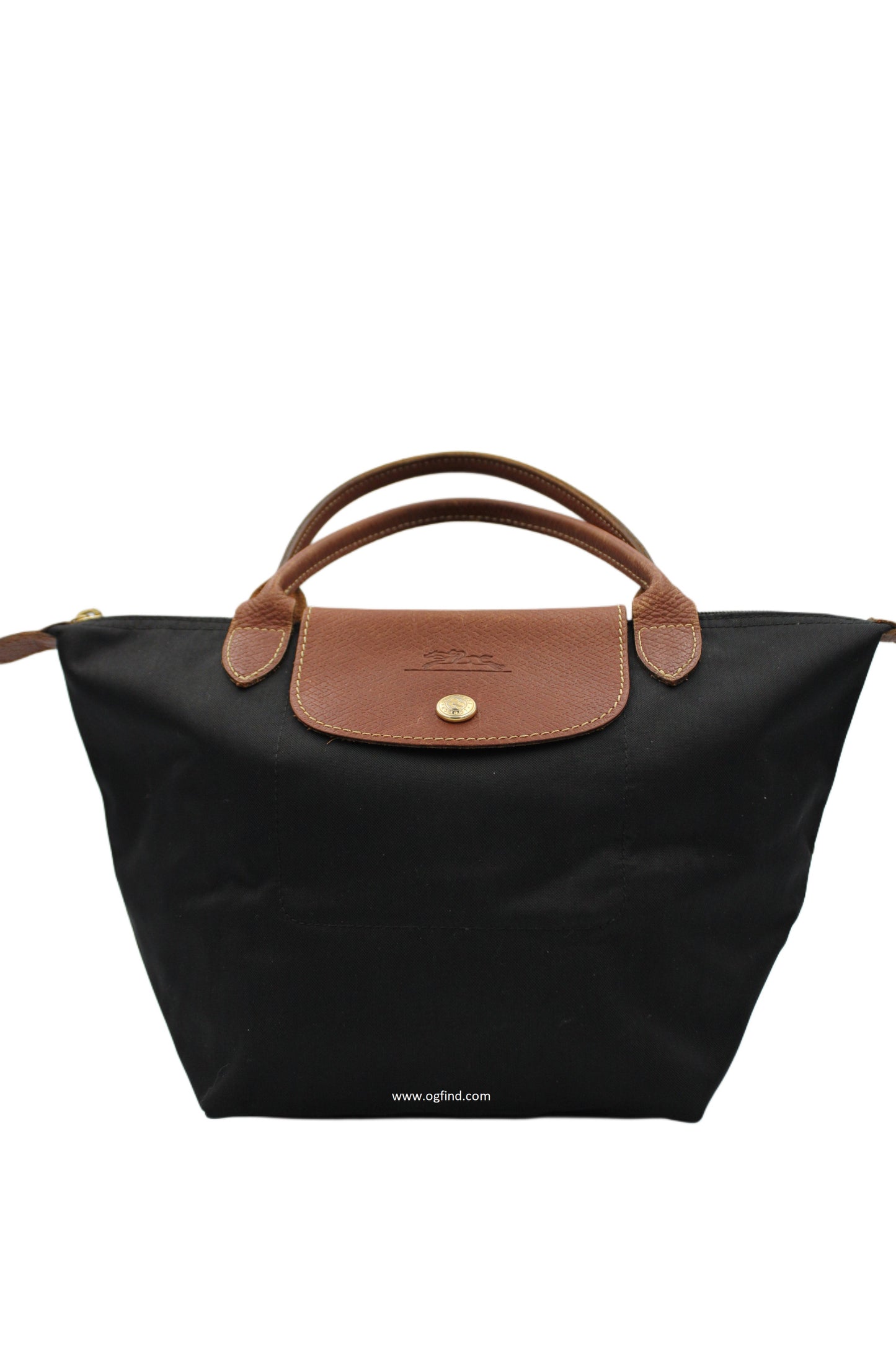 Longchamp Le Pliage Original Small Top Handle Bag – Black