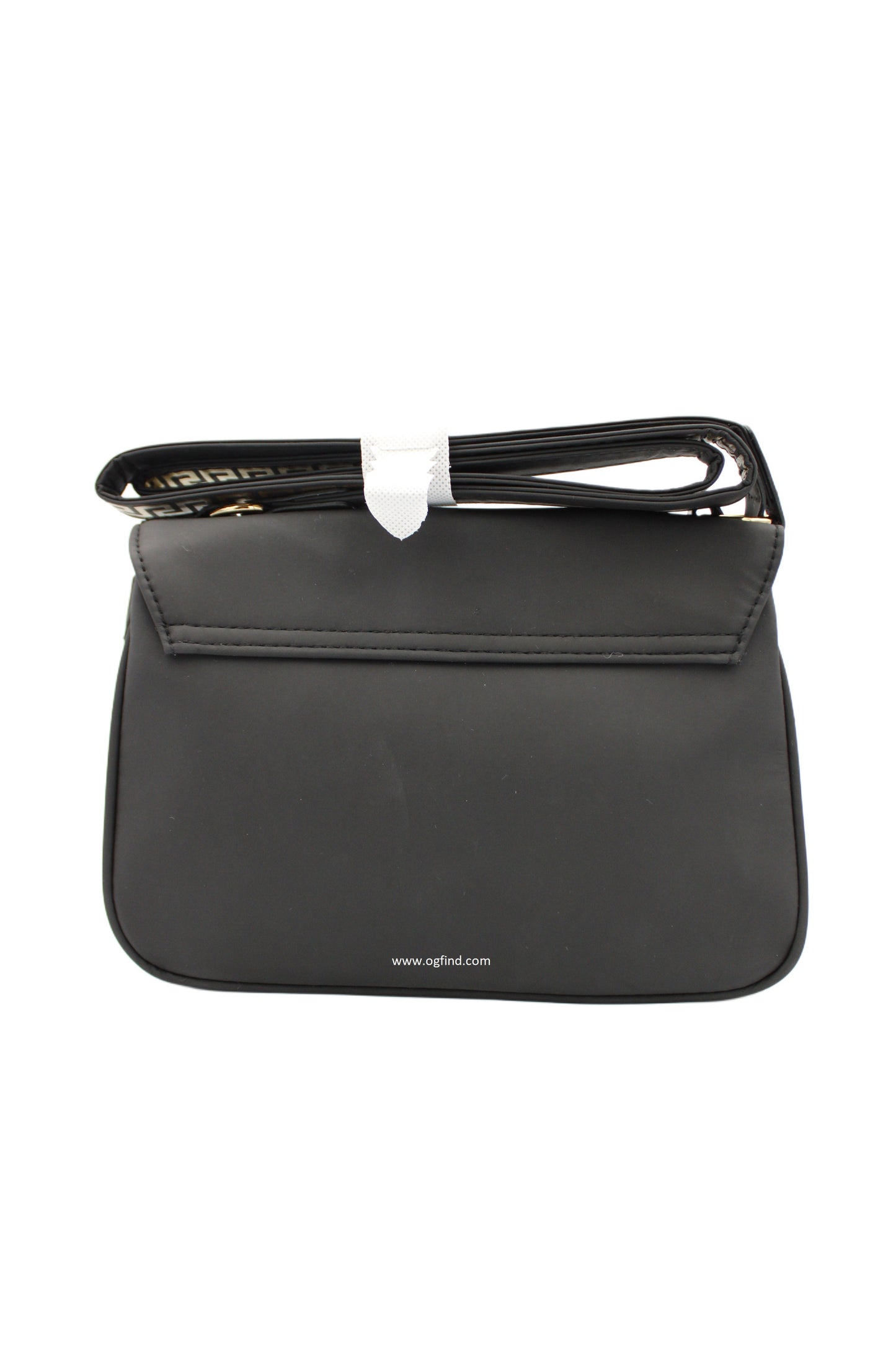 Versace Parfums Crossbody Bag – Black with Gold Accents