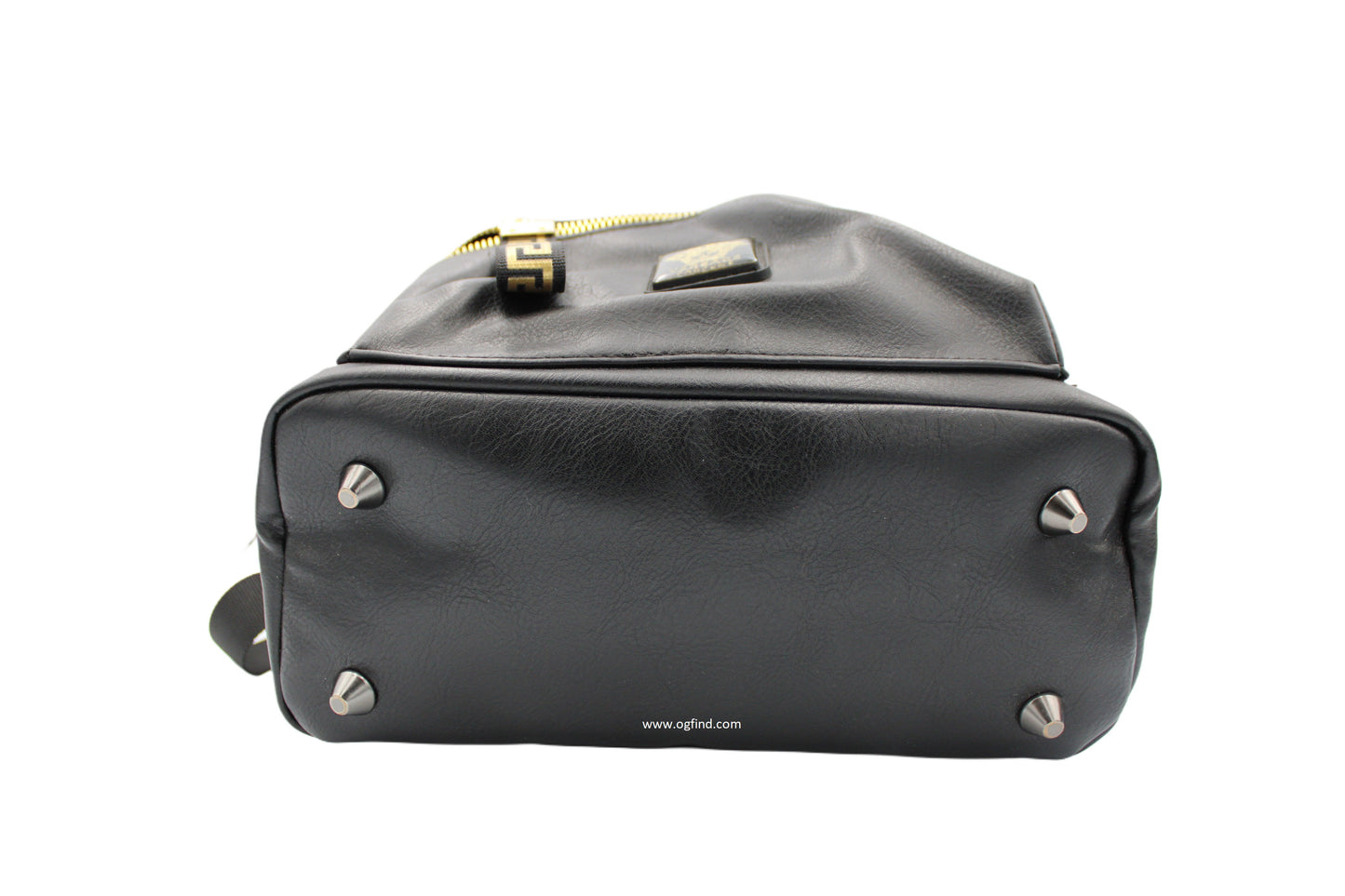 Versace Parfums Backpack Bag – Black &amp; Gold Medusa Logo