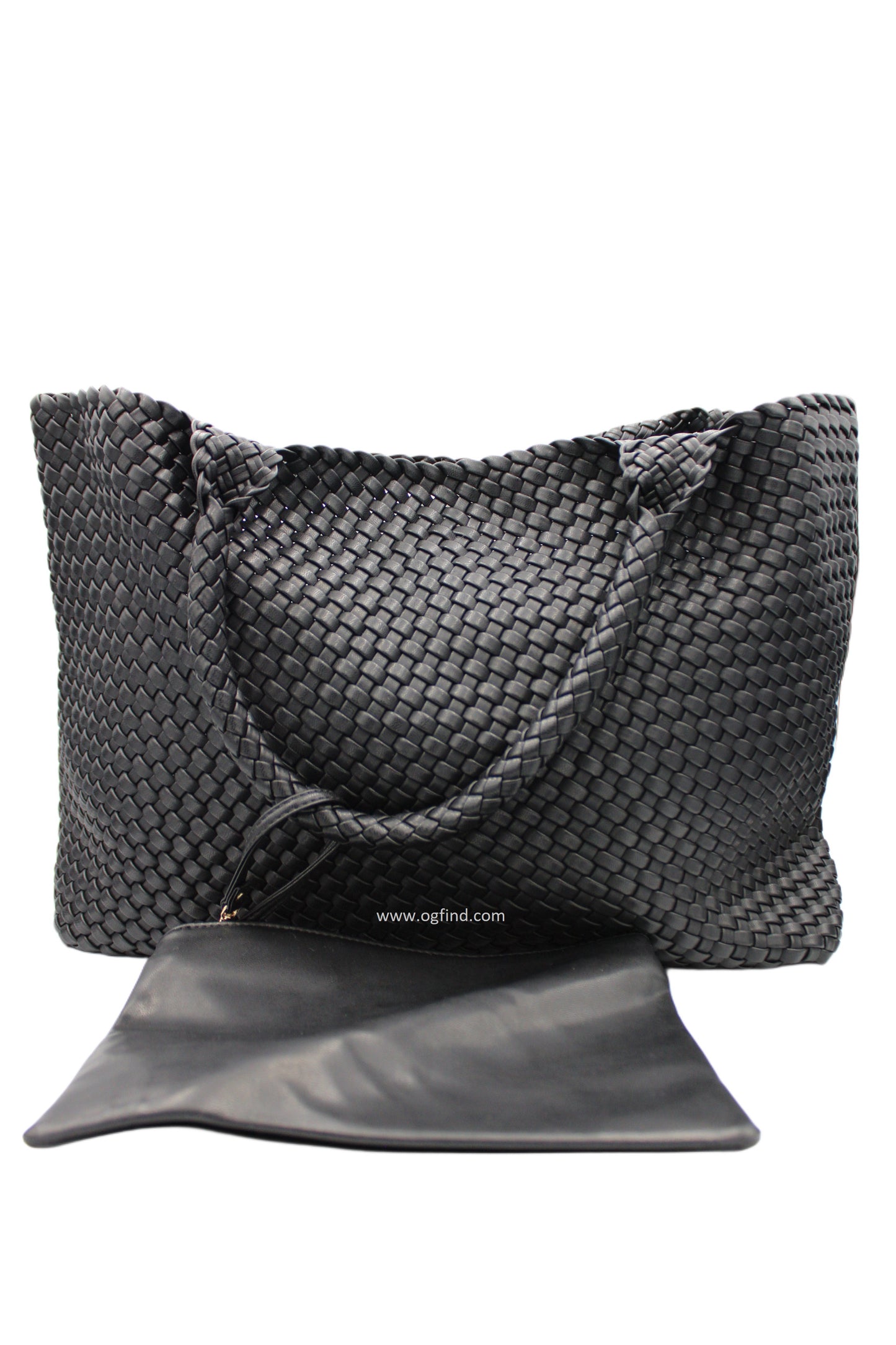 Handwoven Vegan Leather Tote Bag – Solana Style