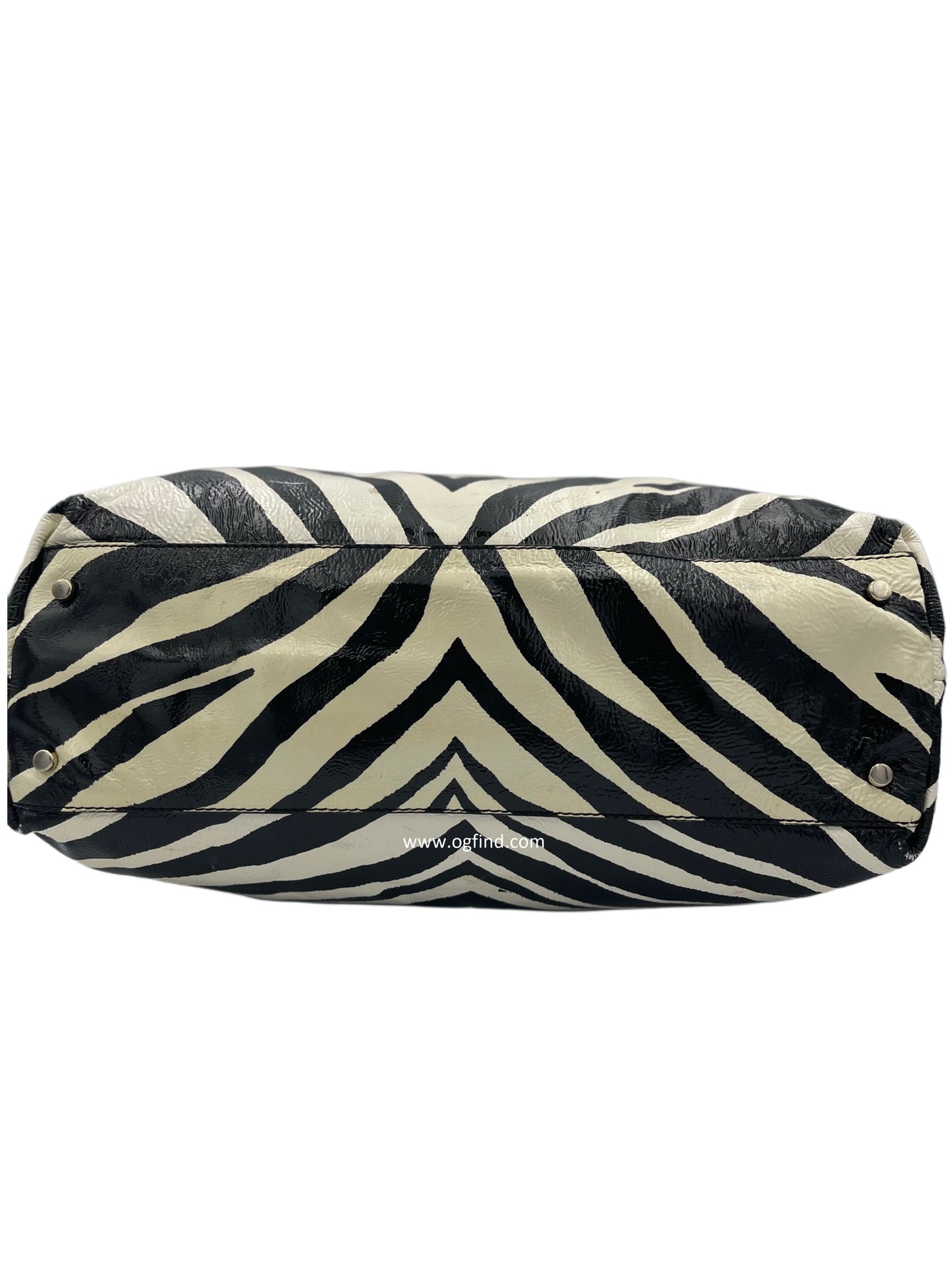 Kate Spade Pastiche Helena Zebra Patent Leather Large Tote