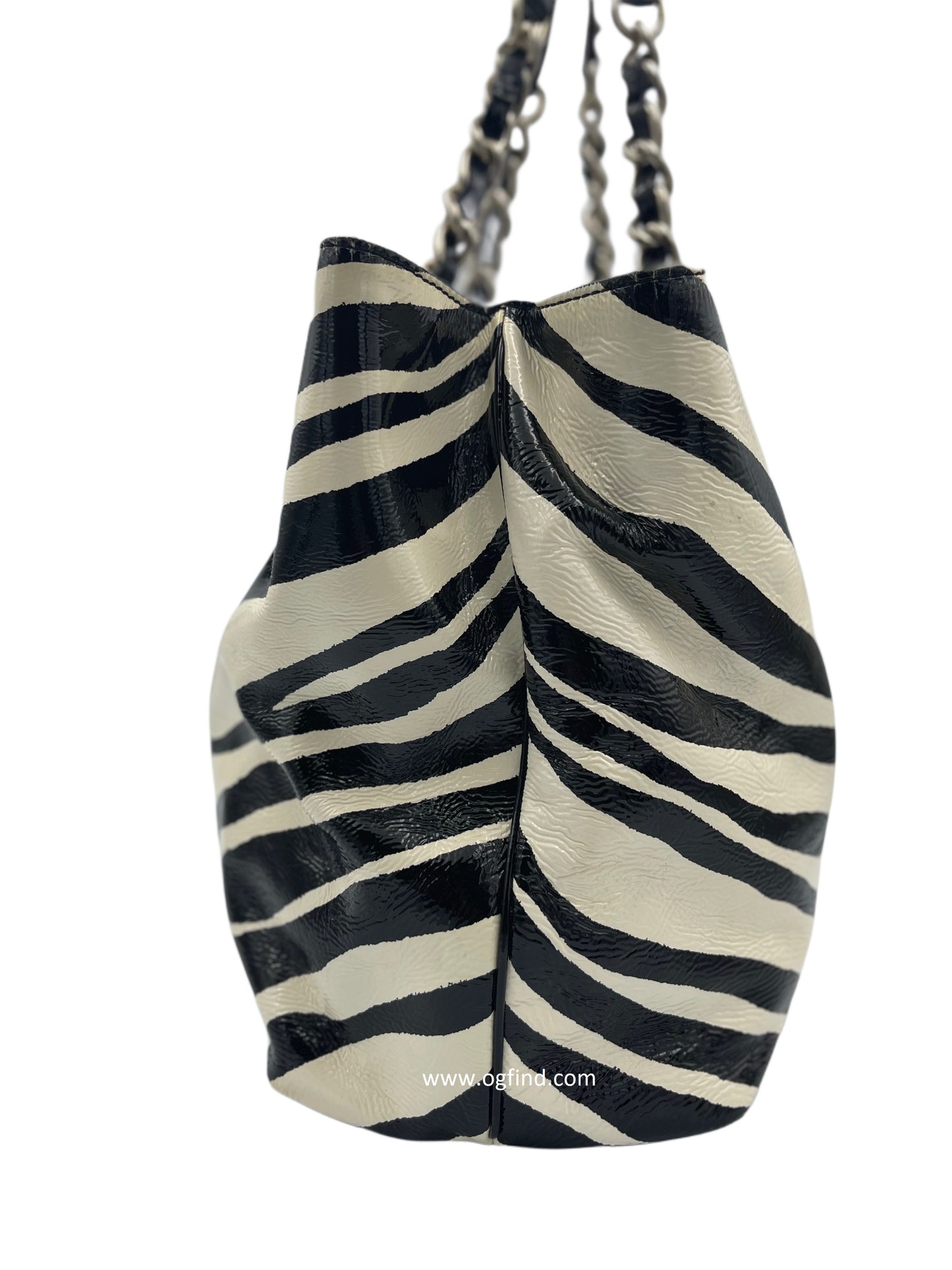 Kate Spade Pastiche Helena Zebra Patent Leather Large Tote