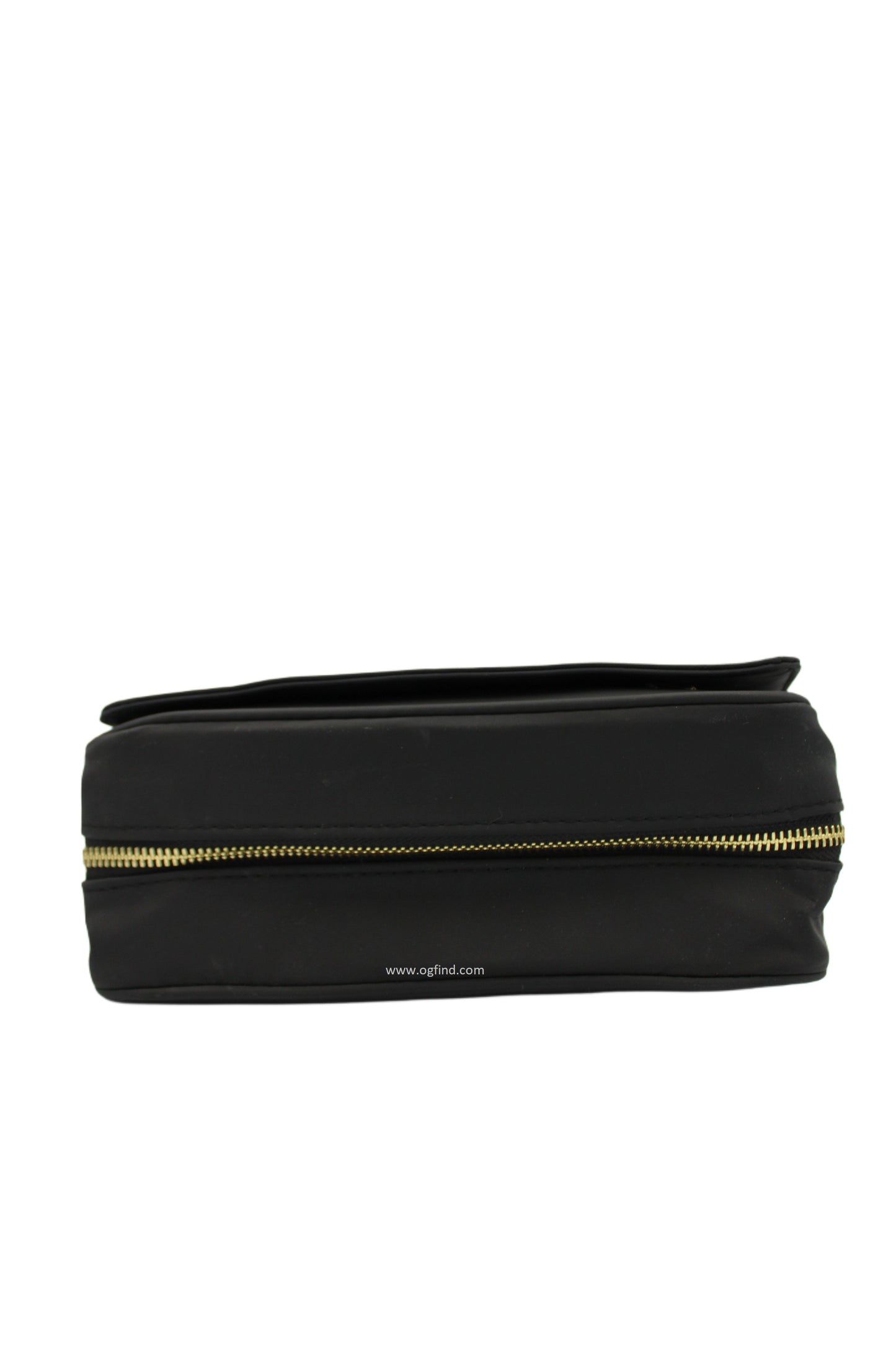 Versace Parfums Crossbody Bag – Black with Gold Accents