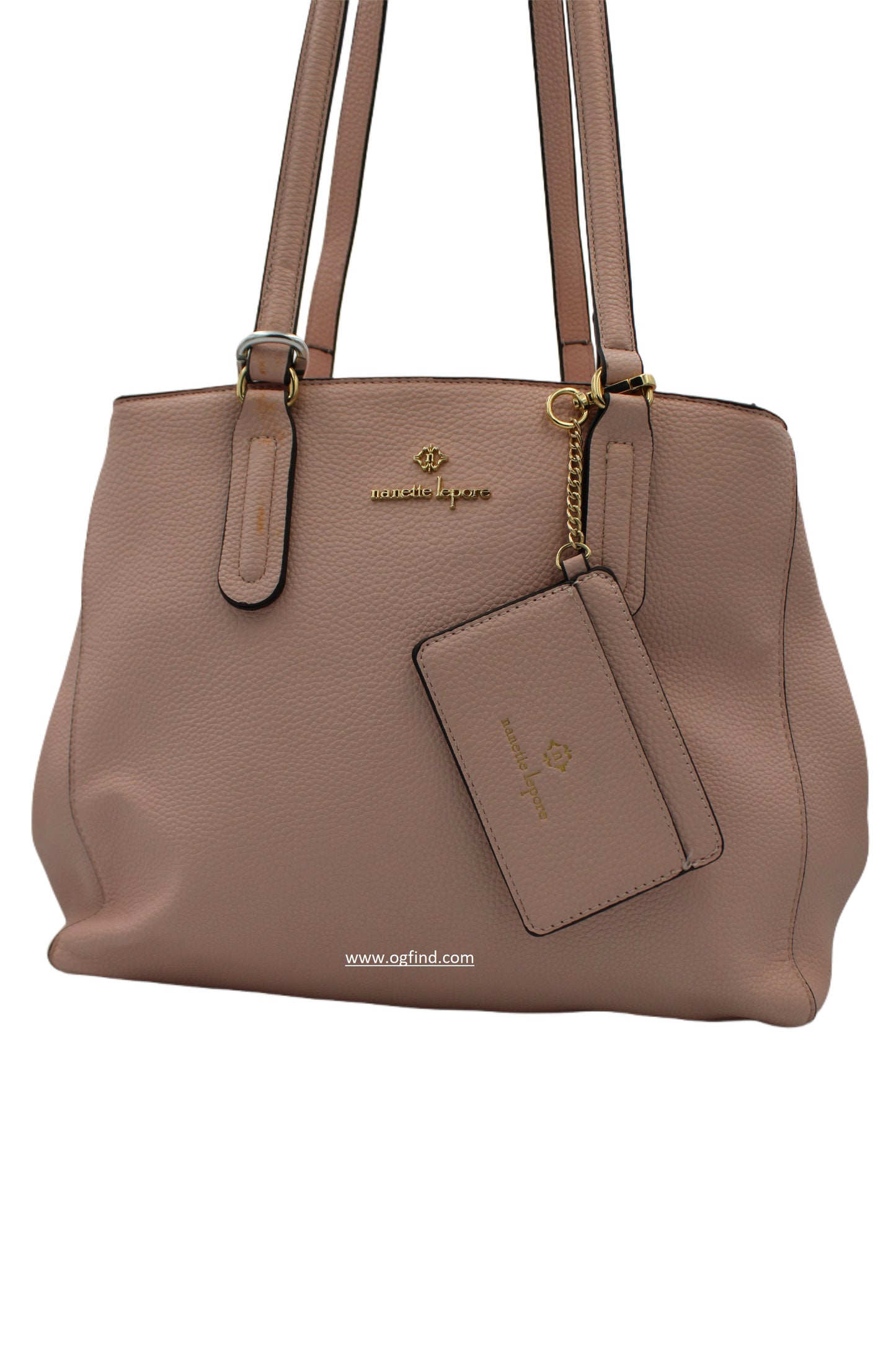Nanette Lepore Tan Shoulder Bag with Matching Card Holder