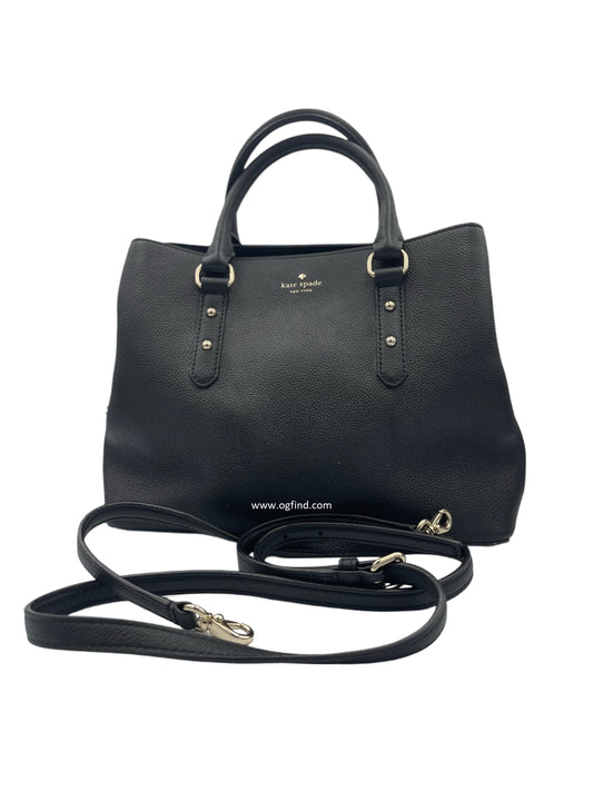 Kate Spade New York Black Pebbled Leather Satchel&nbsp;