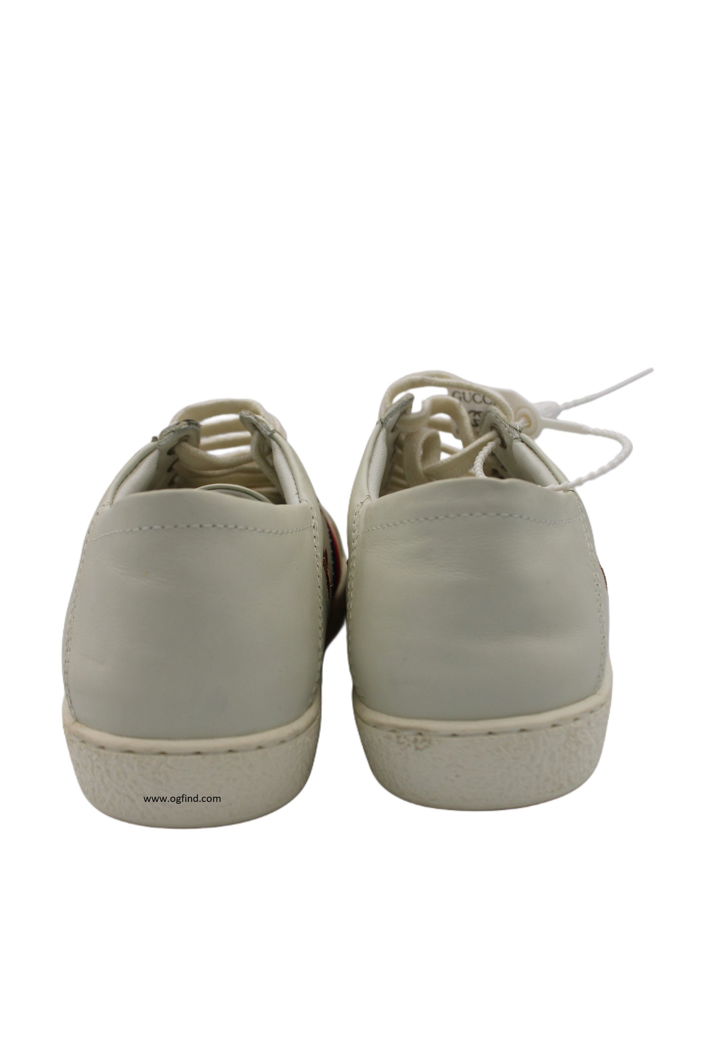 New! Gucci Ace Sneakers – White Leather with Embroidered Stars &amp; Bees