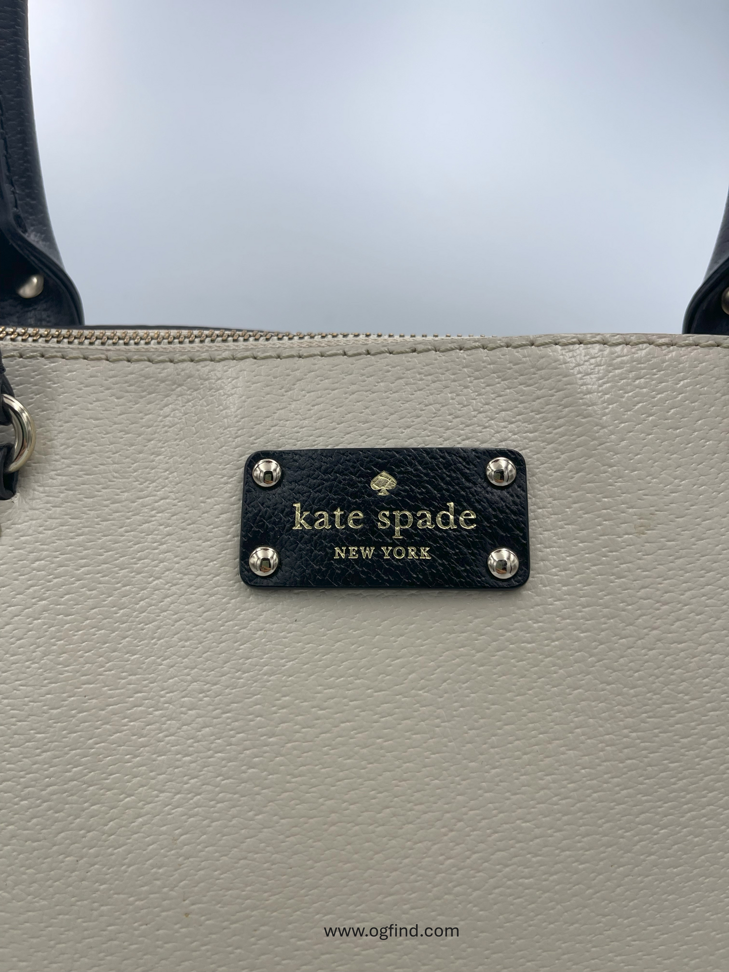 Kate Spade Wellesley Black and Ivory Satchel with Crossbody Strap