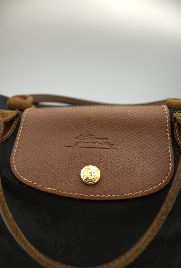Longchamp Le Pliage Original Small Top Handle Bag – Black
