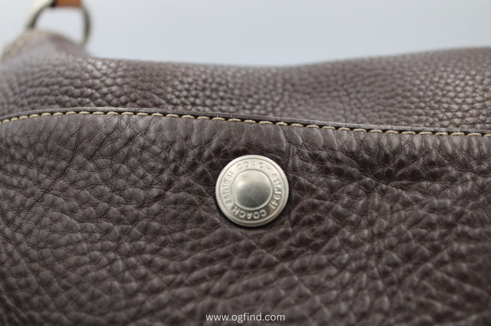 Coach Brown Pebble Leather Chelsea Shoulder Bag F12338