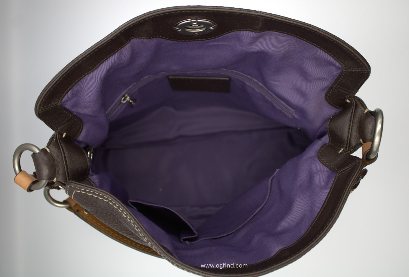 Coach Brown Pebble Leather Chelsea Shoulder Bag F12338