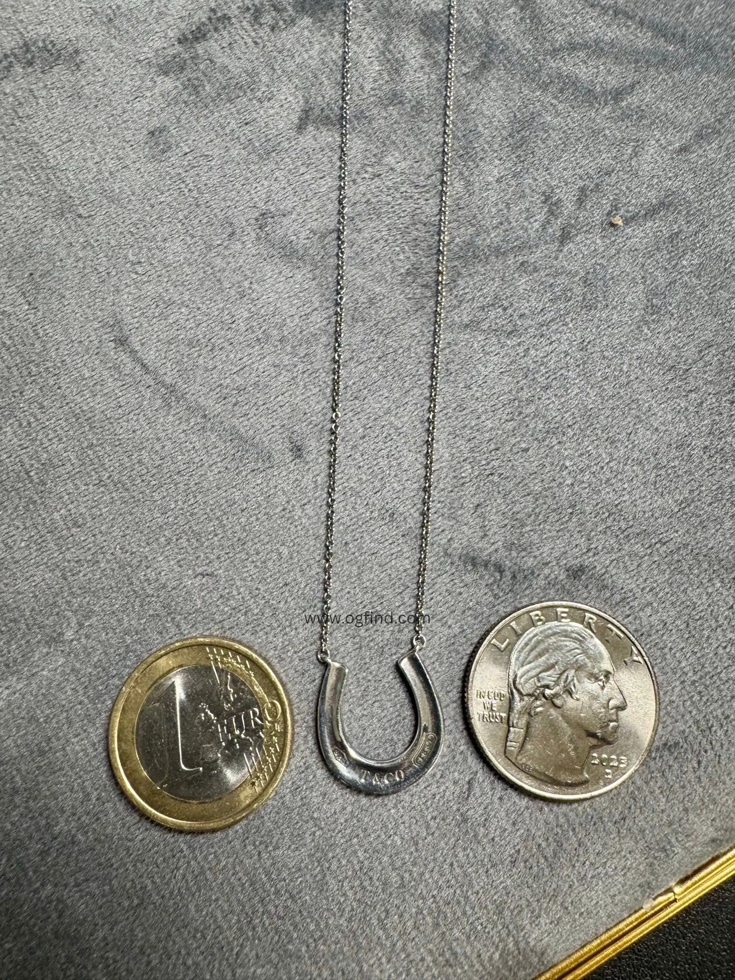 Tiffany &Co. 1837 RARE Horseshoe Pendant Necklace