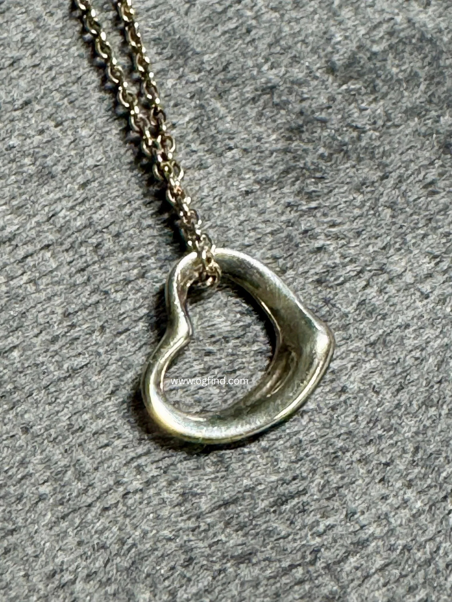 💖✨ Tiffany & Co. Elsa Peretti Sterling Silver Open Heart Necklace 💎 Iconic Design!