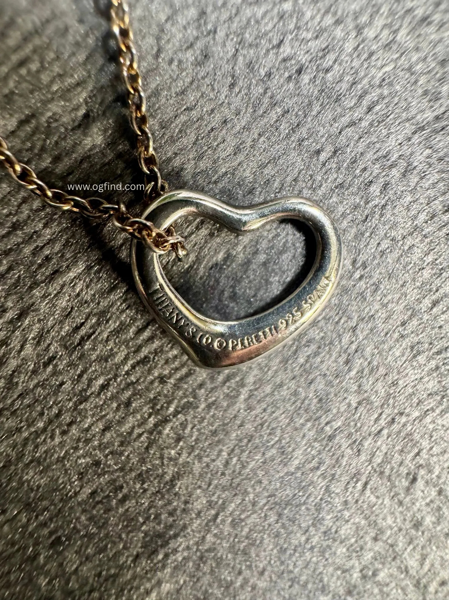 💖✨ Tiffany & Co. Elsa Peretti Sterling Silver Open Heart Necklace 💎 Iconic Design!