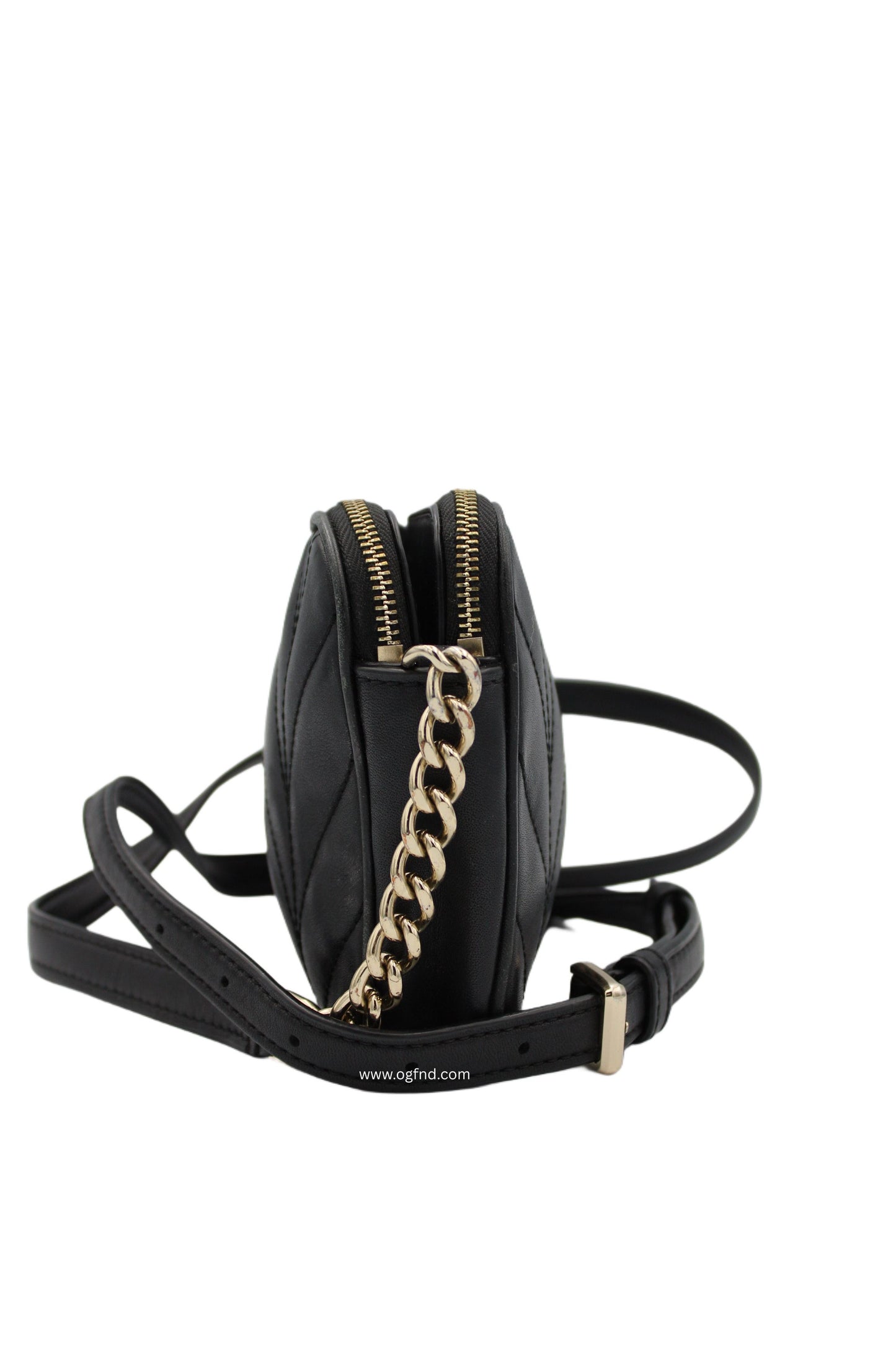 Kate Spade Briar Lane Quilted Leather Crossbody Bag in Black (Gold Chain)