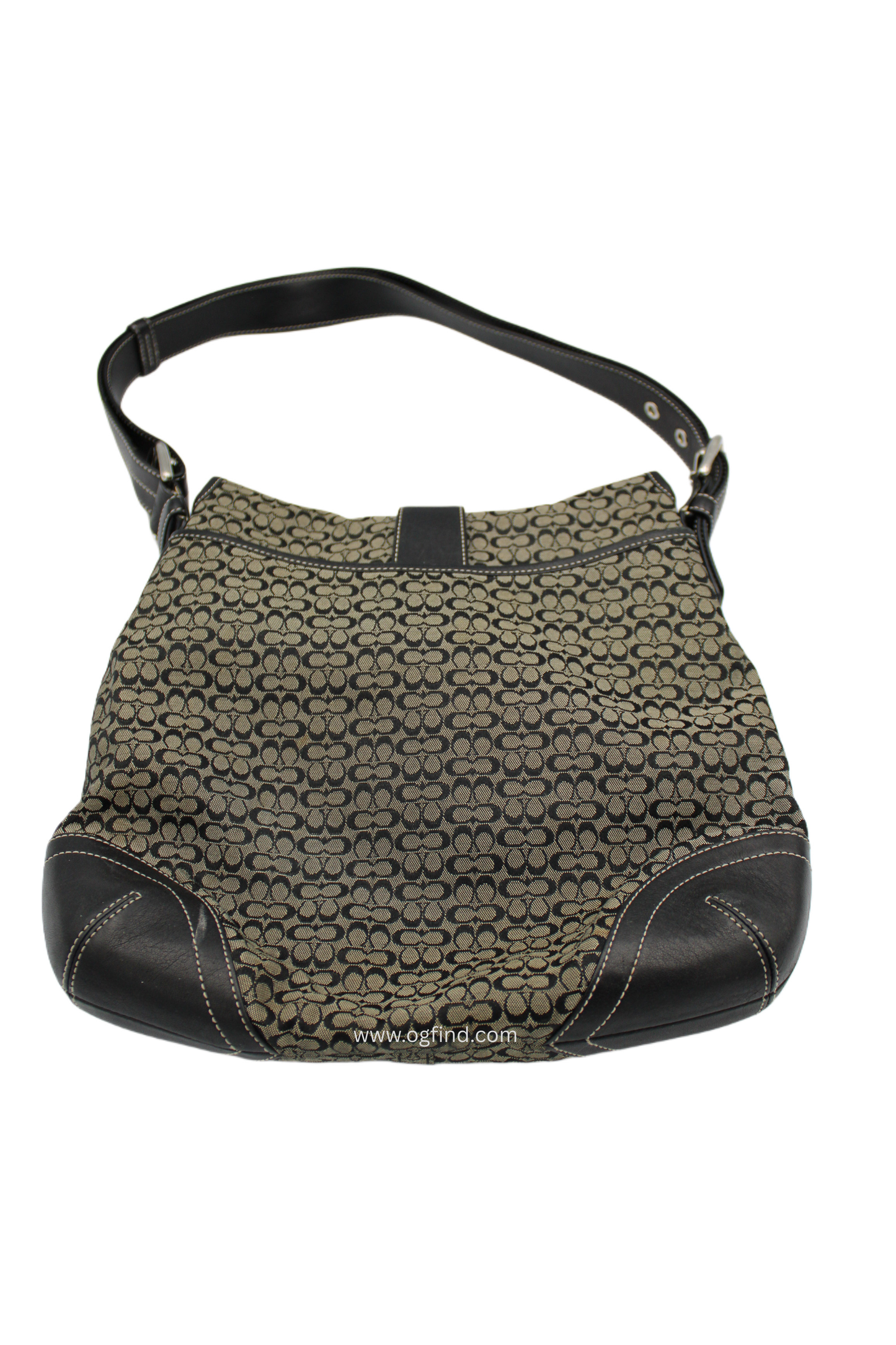 Coach Soho Signature Jacquard Shoulder Bag in Black and Gray