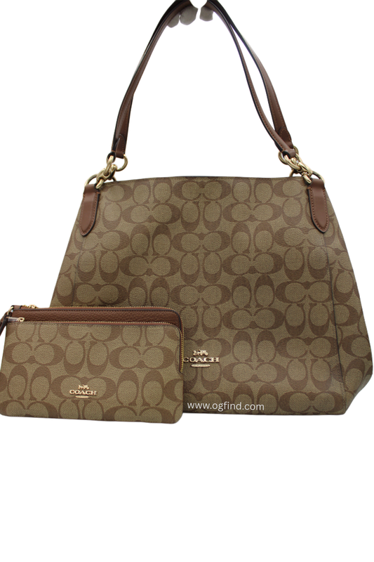 Coach Hallie Shoulder Bag in Signature Canvas
