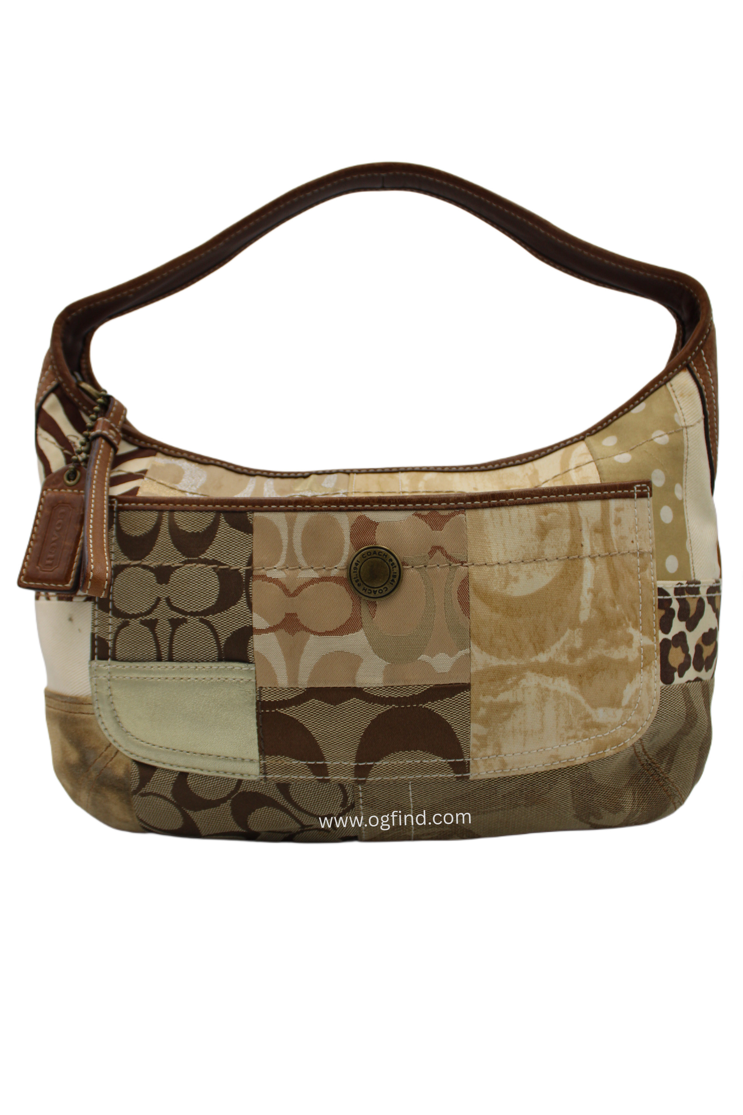 Coach Y2K Patchwork Animal Print Hobo Shoulder Bag (Style No. 10808)