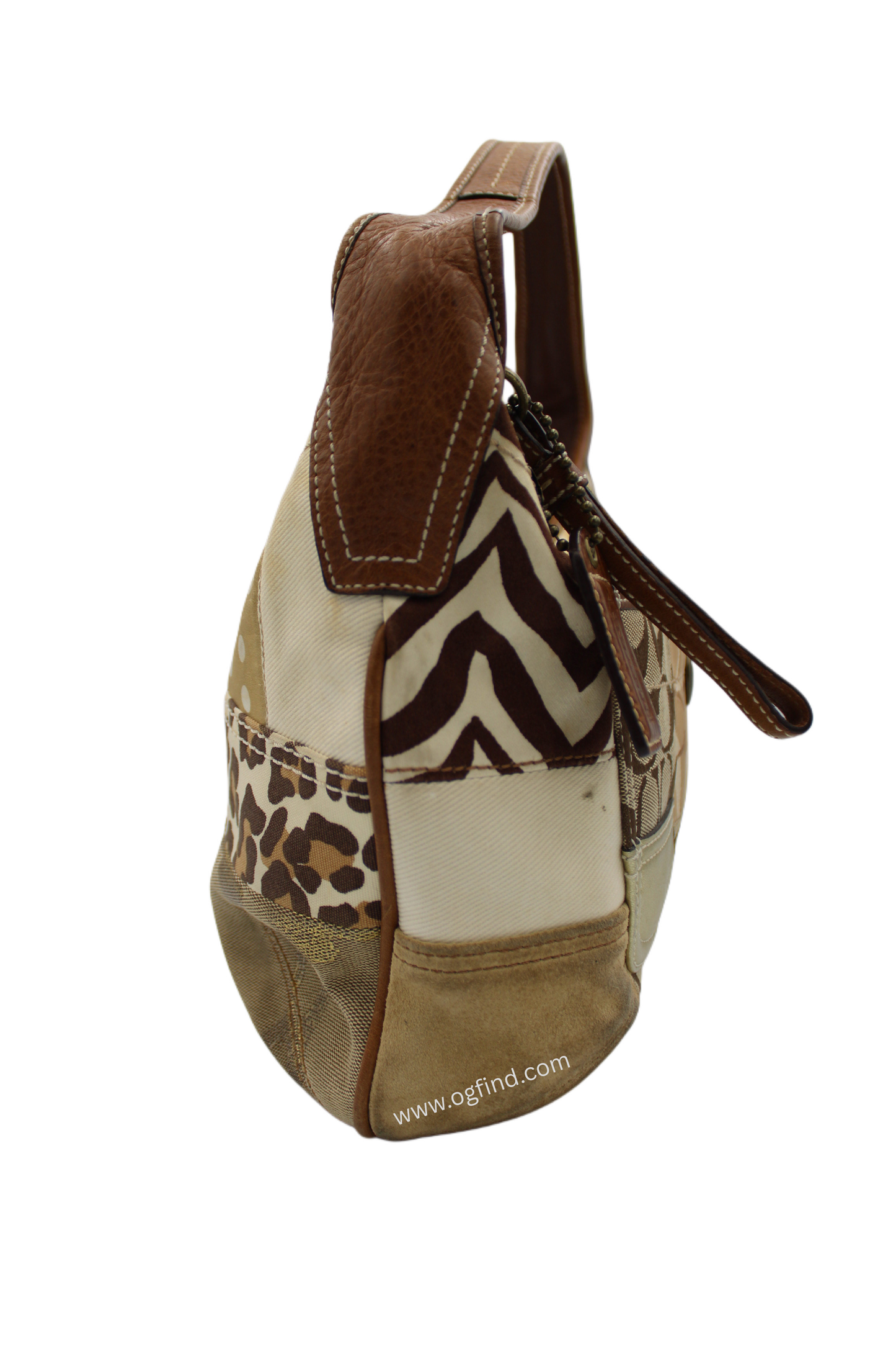 Coach Y2K Patchwork Animal Print Hobo Shoulder Bag (Style No. 10808)