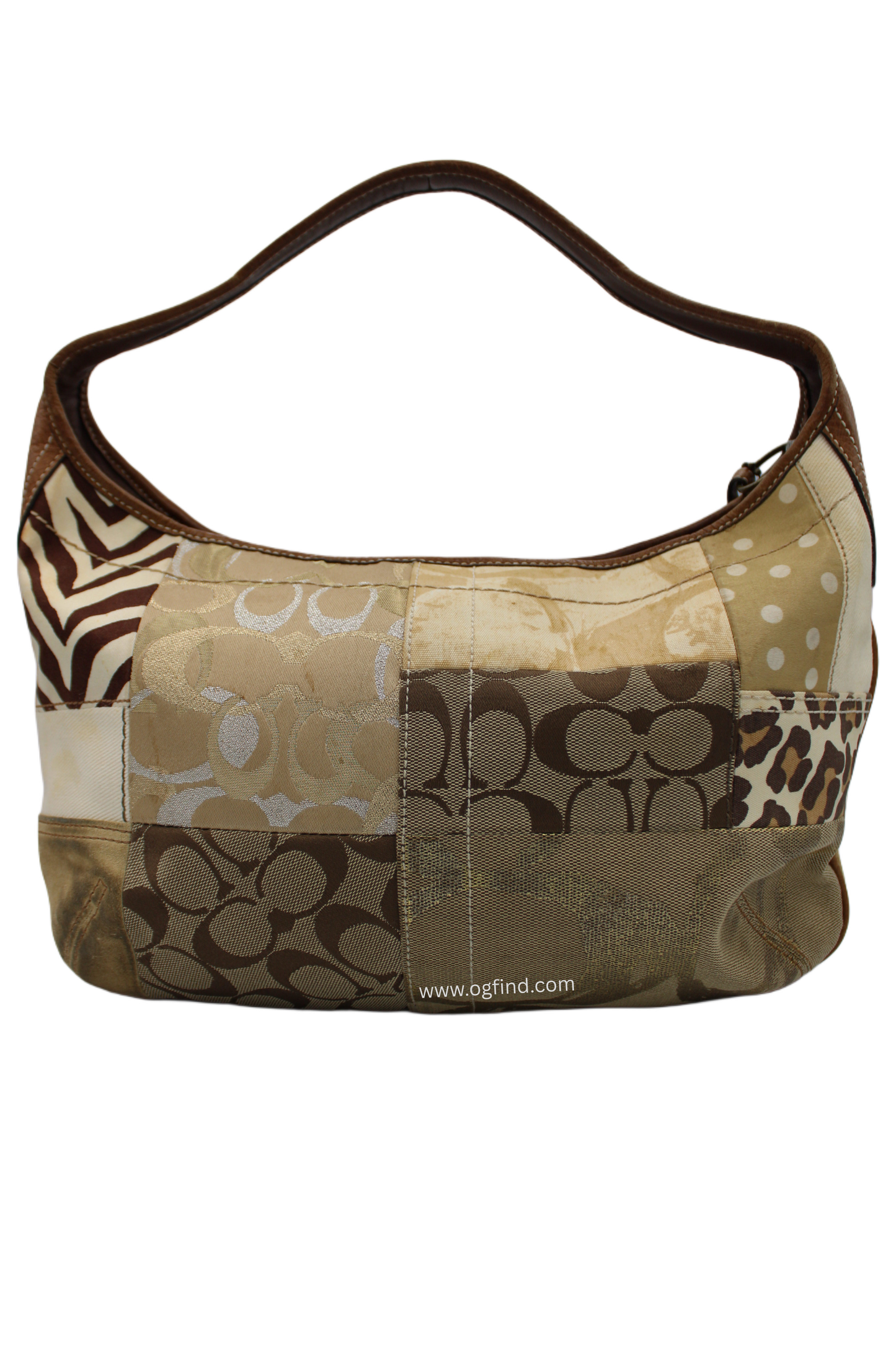 Coach Y2K Patchwork Animal Print Hobo Shoulder Bag (Style No. 10808)