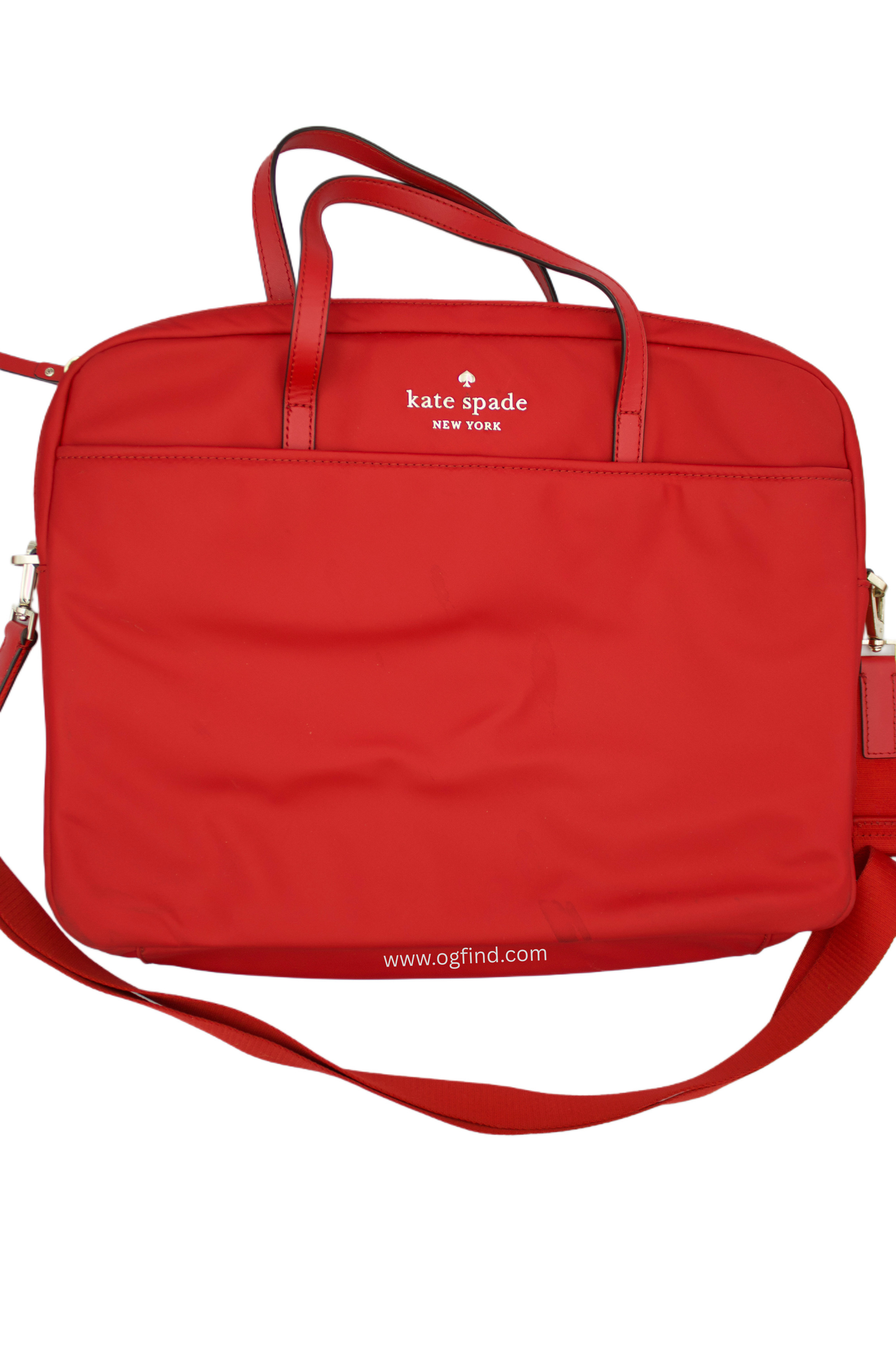 Kate Spade The Little Better Sam Nylon Laptop Bag – Red
