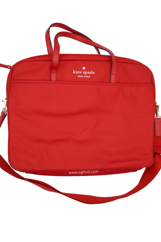 Kate Spade The Little Better Sam Nylon Laptop Bag – Red
