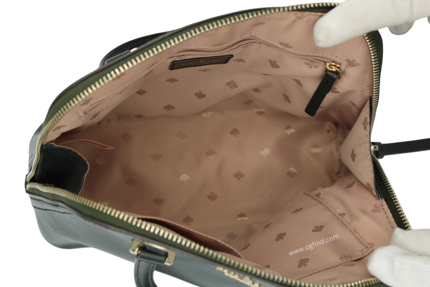 Kate Spade Patterson Drive Medium Dome Satchel – Deep Evergreen Leather (Style No. WKRU5897)