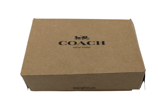 Coach Corner Zip Wristlet in Signature Canvas with Stripe CW854