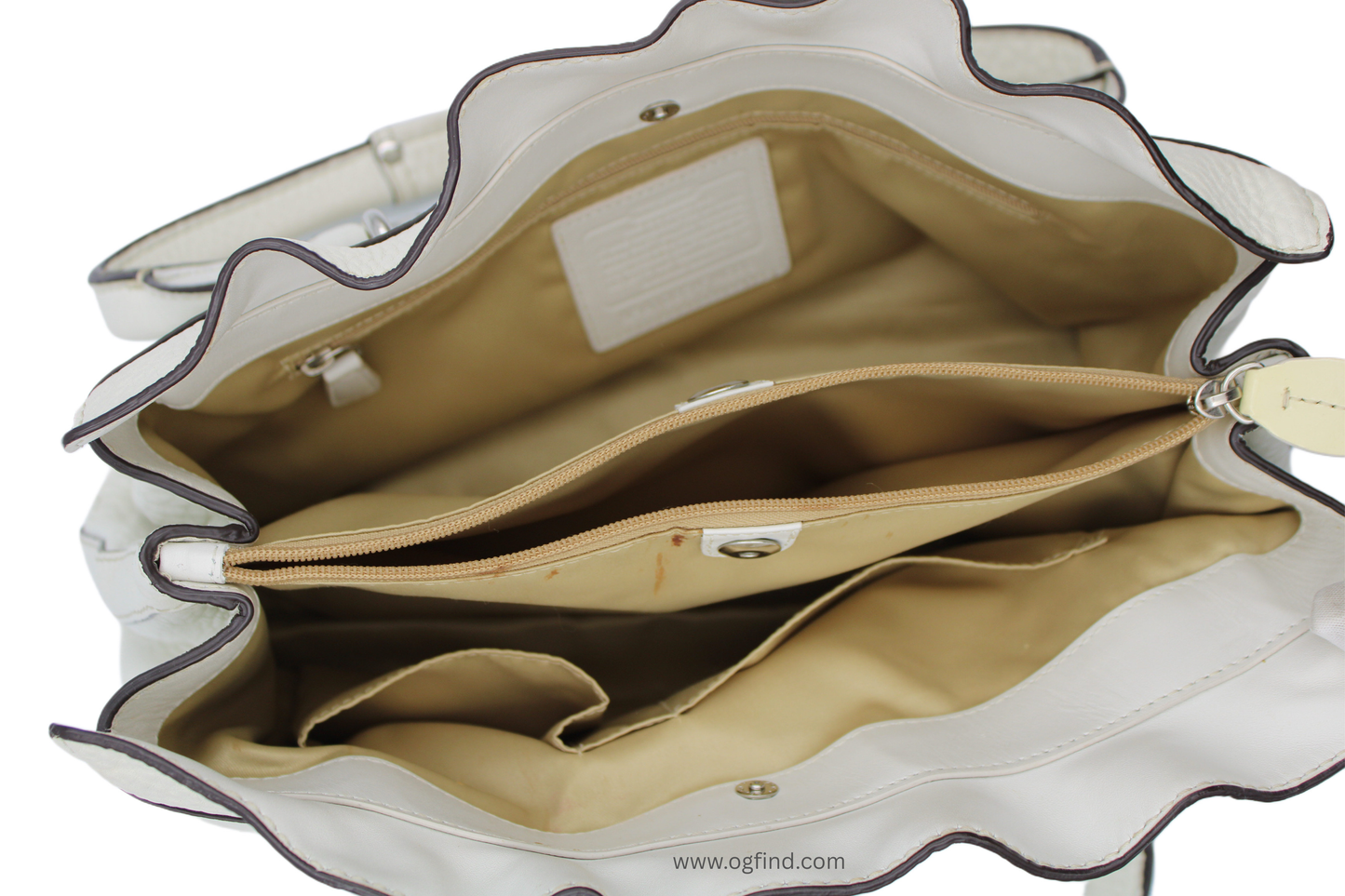 Coach Penelope Ivory Pebbled Leather Shoulder Bag F14686