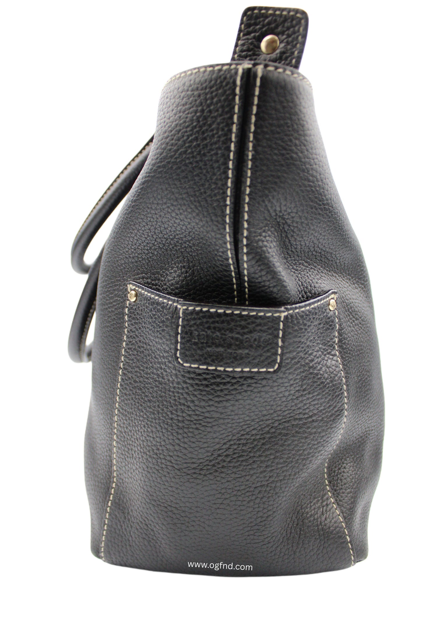 Kate Spade New York Black Pebbled Leather Multi-Strap Tote Bag