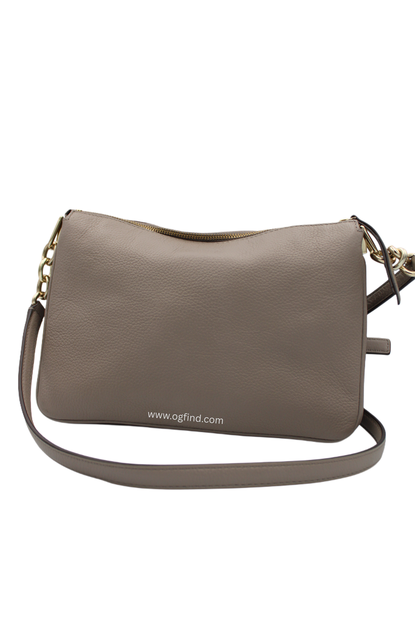 Kate Spade Madelyne Larchmont Avenue Crossbody Bag – Taupe Grey Leather