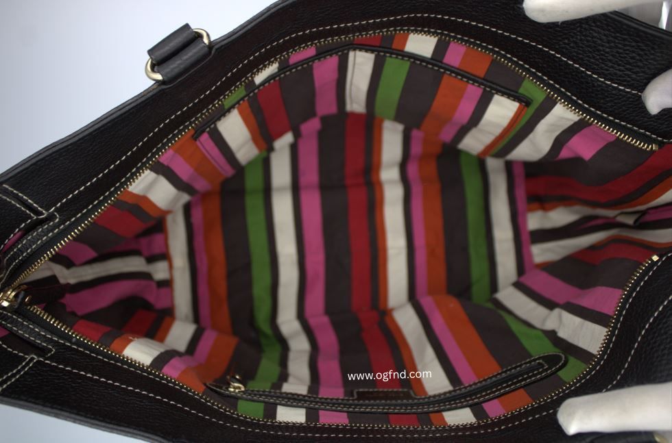 Kate Spade New York Black Pebbled Leather Multi-Strap Tote Bag