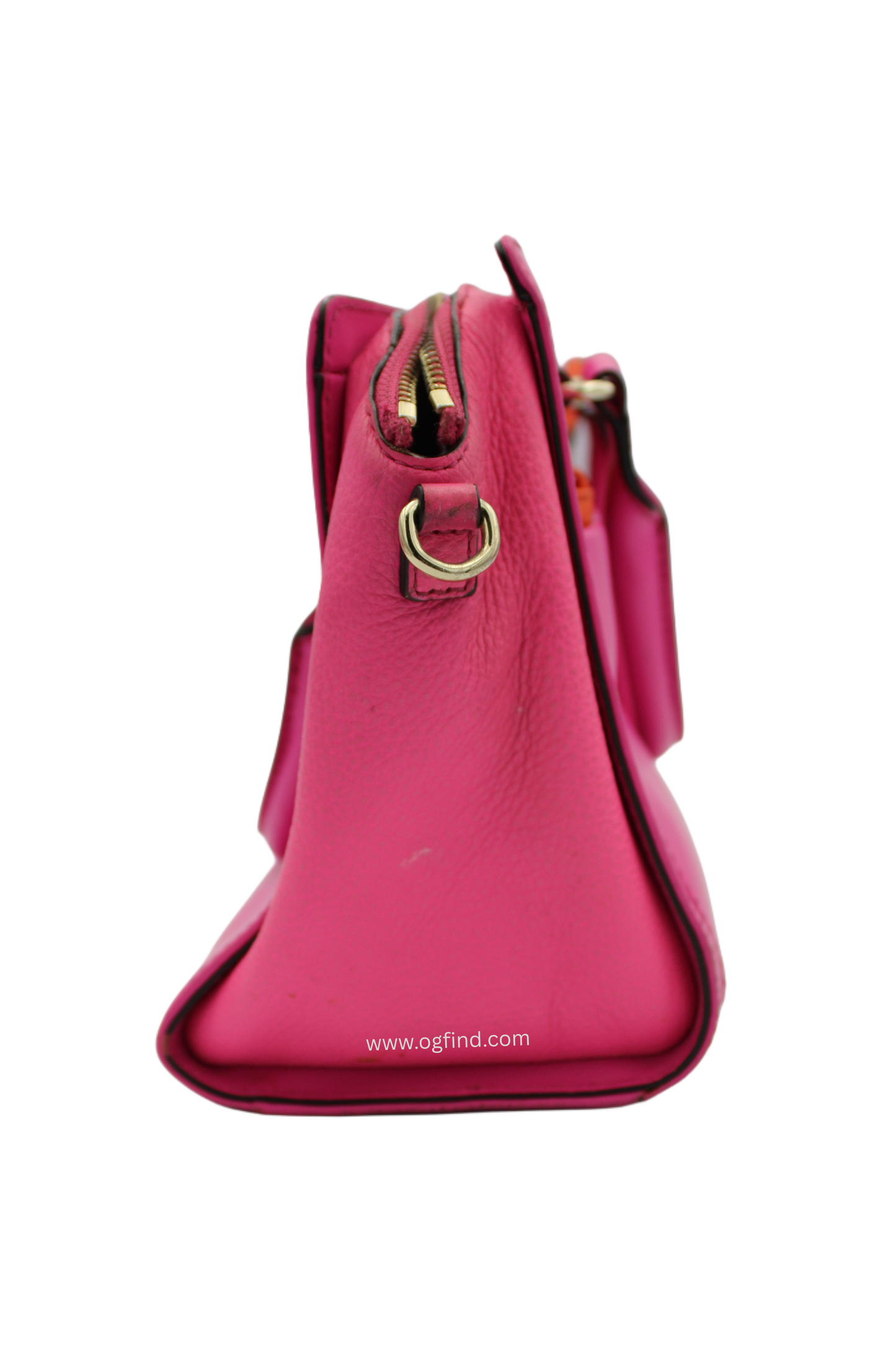 Kate Spade Hadley Street Mini Bernadine Satchel – Hot Pink and Orange (Style No. WKRU3349 / WKRU3351)