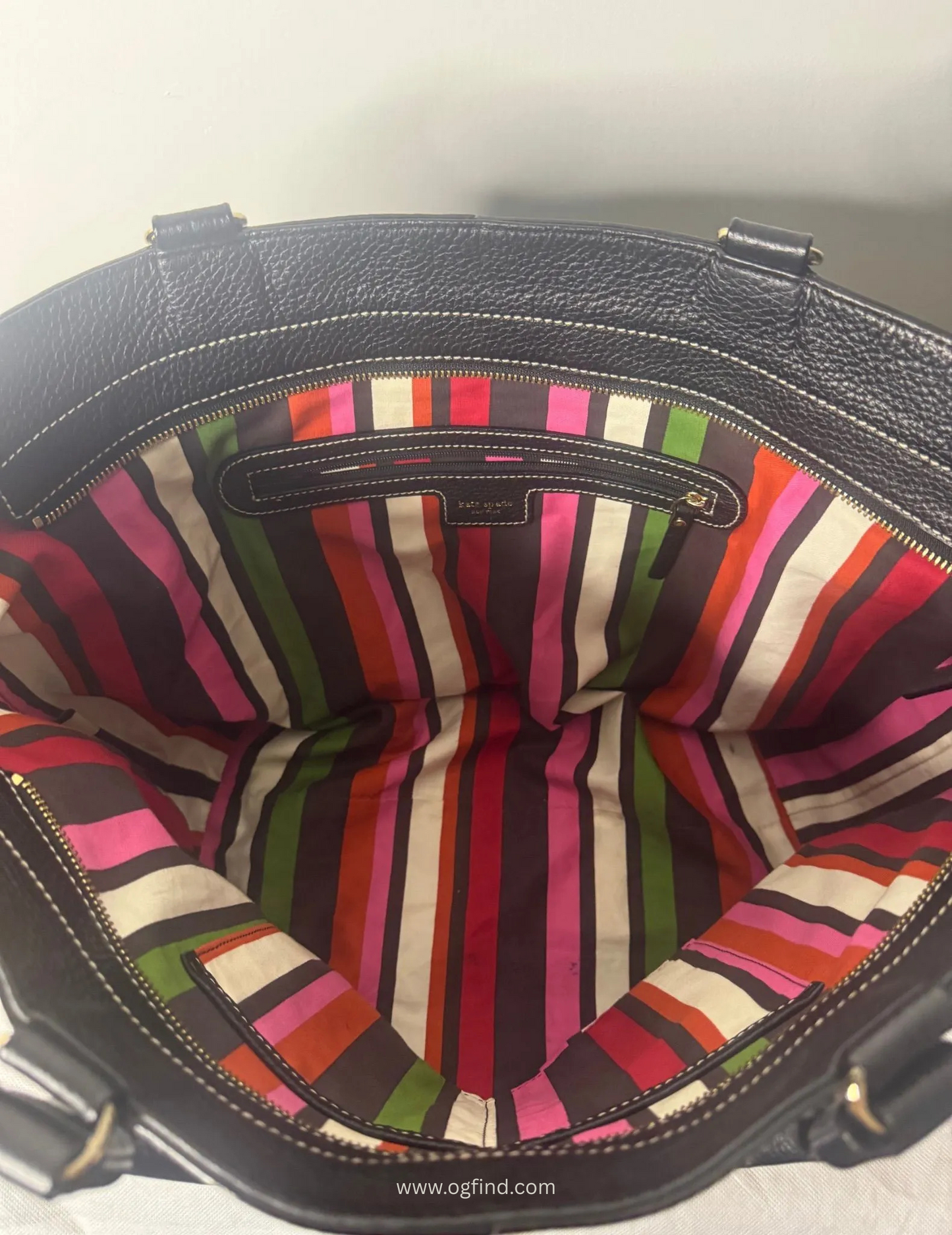🖤 Kate Spade Pebbled Leather Tote ✨ Classic Black 💼 Spacious & Chic 🖤