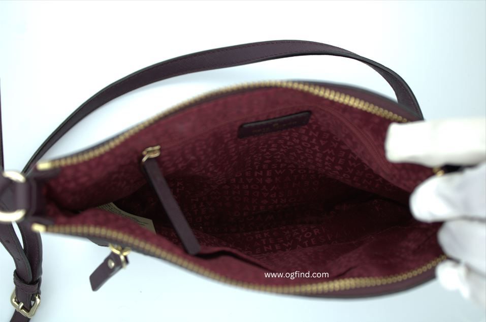 Kate Spade New York Laurel Way Rima Crossbody Bag in Burgundy / Eggplant