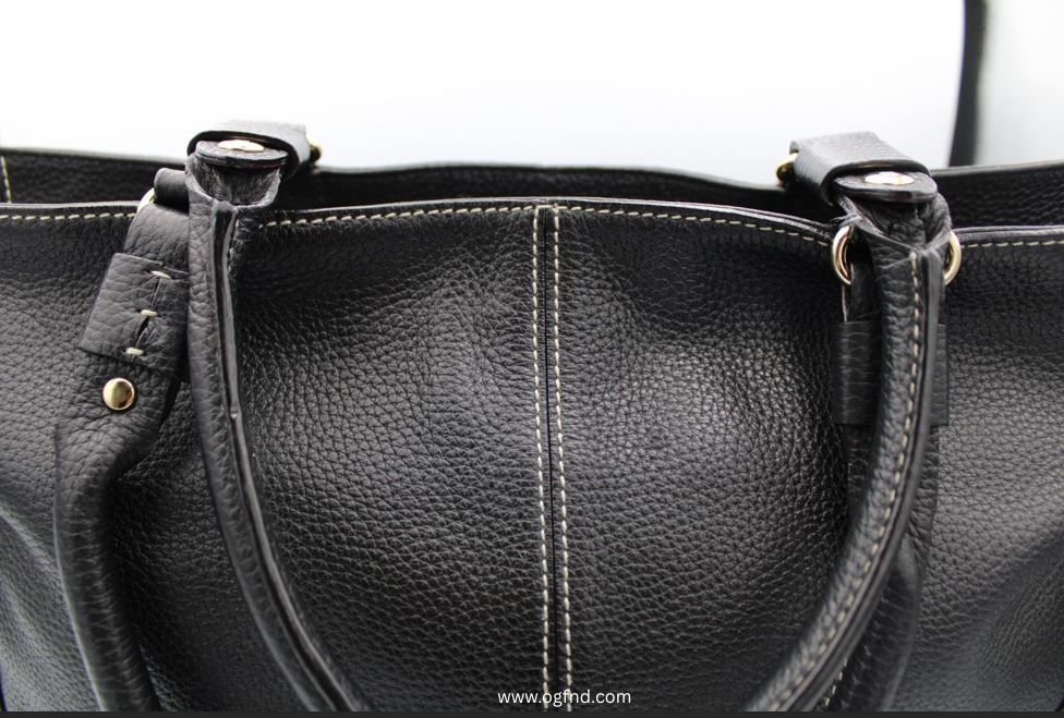 Kate Spade New York Black Pebbled Leather Multi-Strap Tote Bag