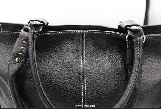 Kate Spade New York Black Pebbled Leather Multi-Strap Tote Bag