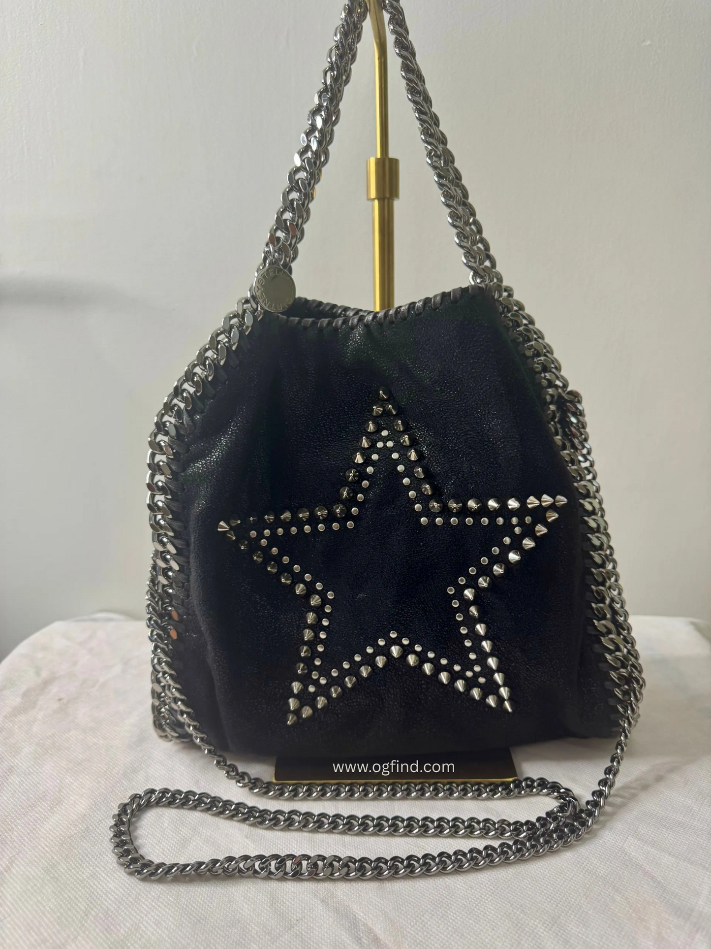 🔥 Stella McCartney Falabella Mini Star Stud Tote – Excellent Condition – Mini but Mighty – Perfect f