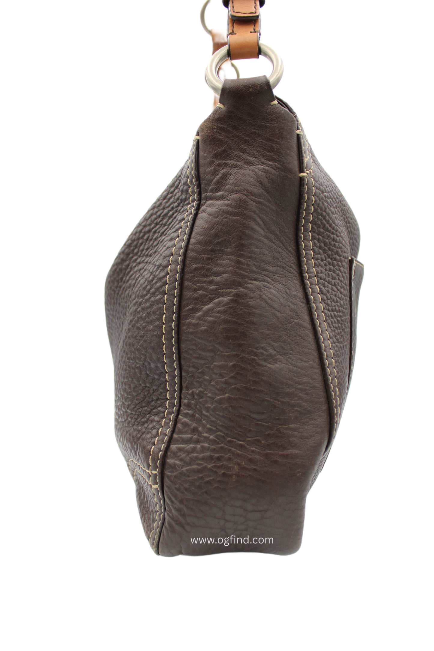 Coach Brown Pebble Leather Chelsea Shoulder Bag F12338