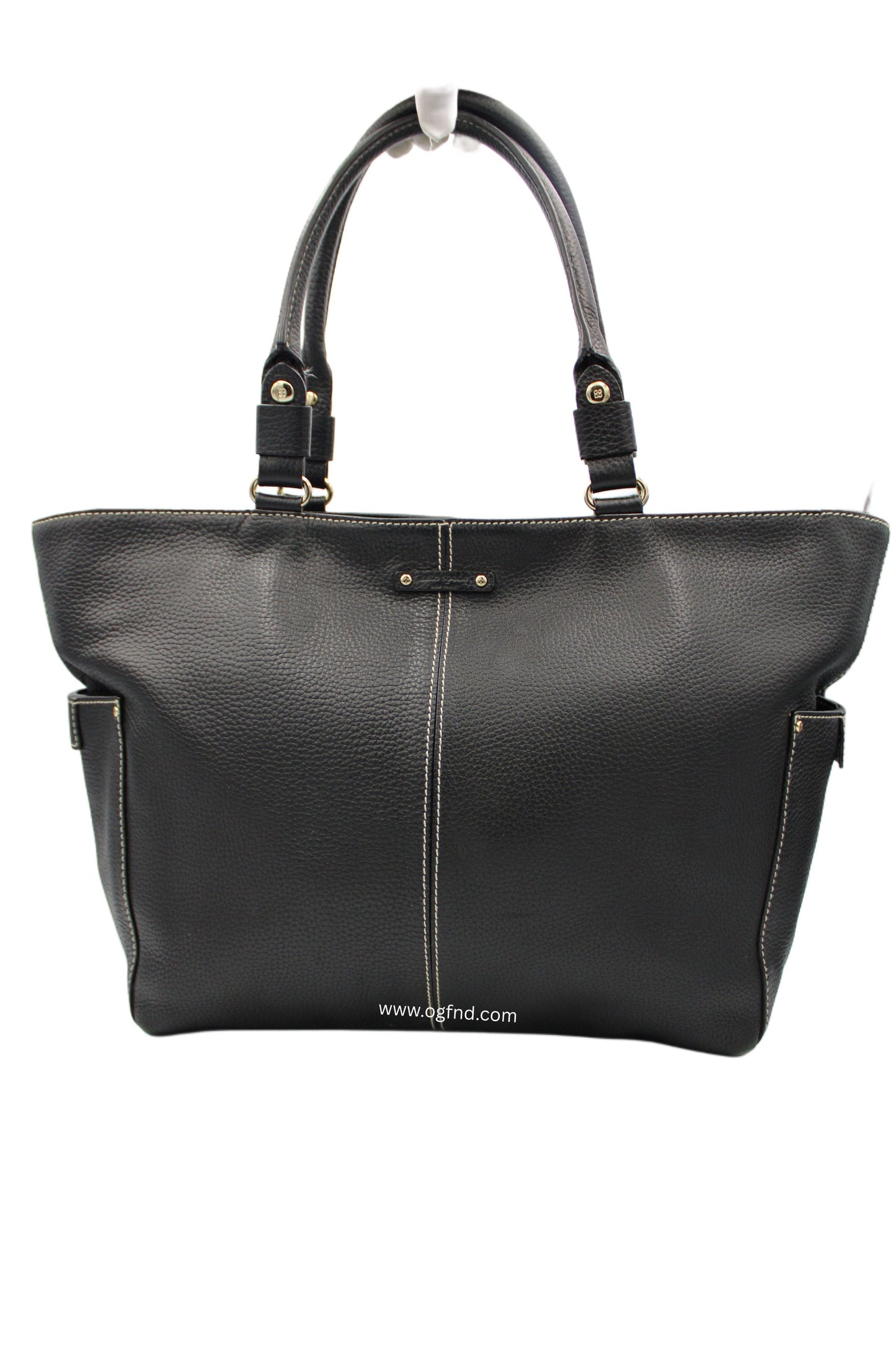 Kate Spade New York Black Pebbled Leather Multi-Strap Tote Bag
