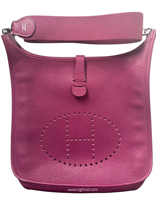 Hermès Evelyne PM – Rare Anemone Clemence – Crossbody Chic
