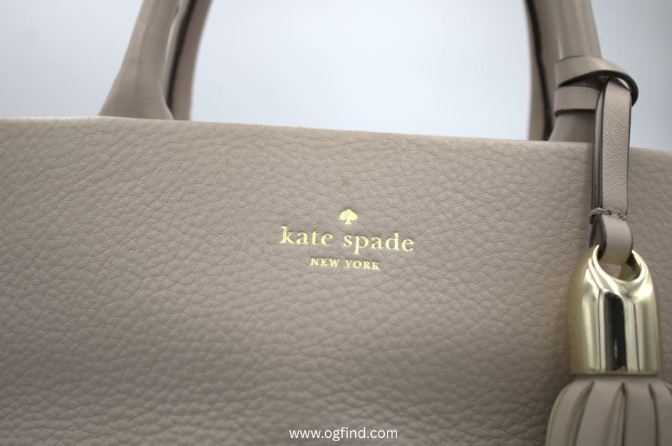 Kate Spade Leather Tassel Satchel – Taupe Beige Crossbody &amp; Handbag