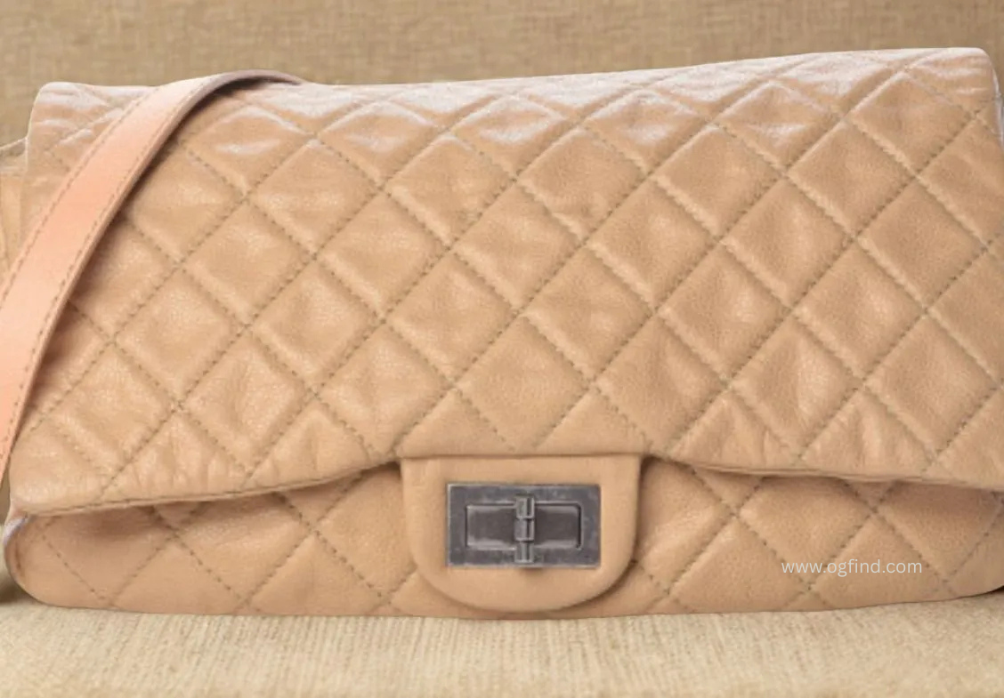 💎✨ CHANEL Reissue 2.55 Classic Flap ✨💎 👜 Beige Supple Leather | Ruthenium Hardware 🖤 | Timeless