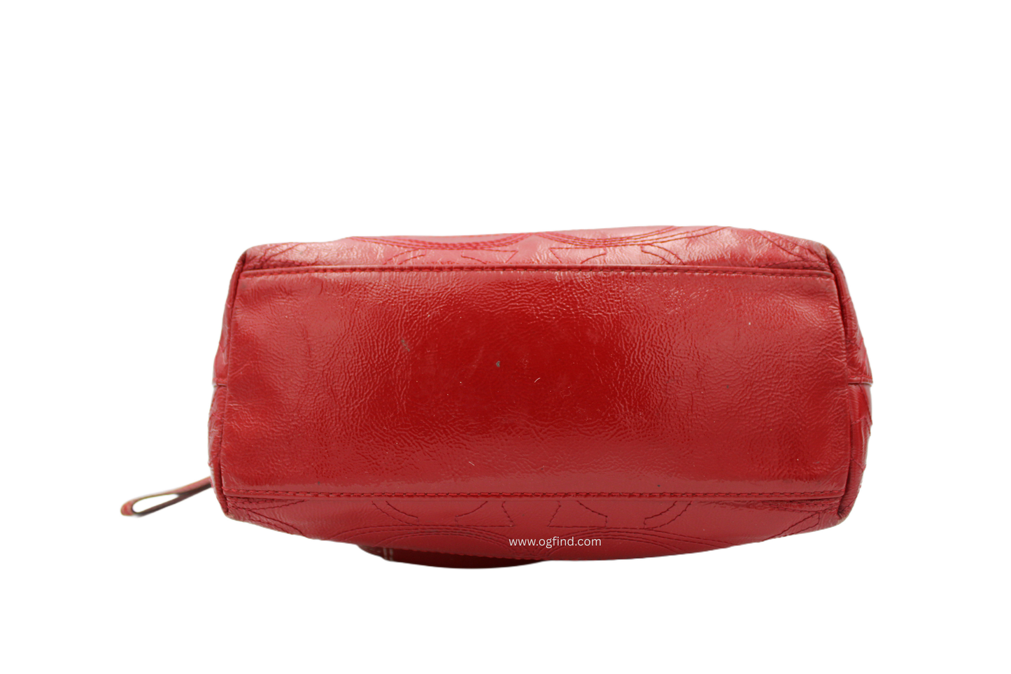 Coach F15142 Berry Pink Patent Leather Signature Satchel Shoulder Bag