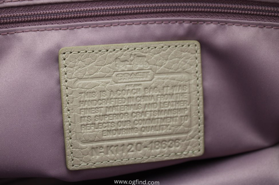 Coach Sophia Cherry Pink Khaki Signature Shoulder Satchel Purse 18636